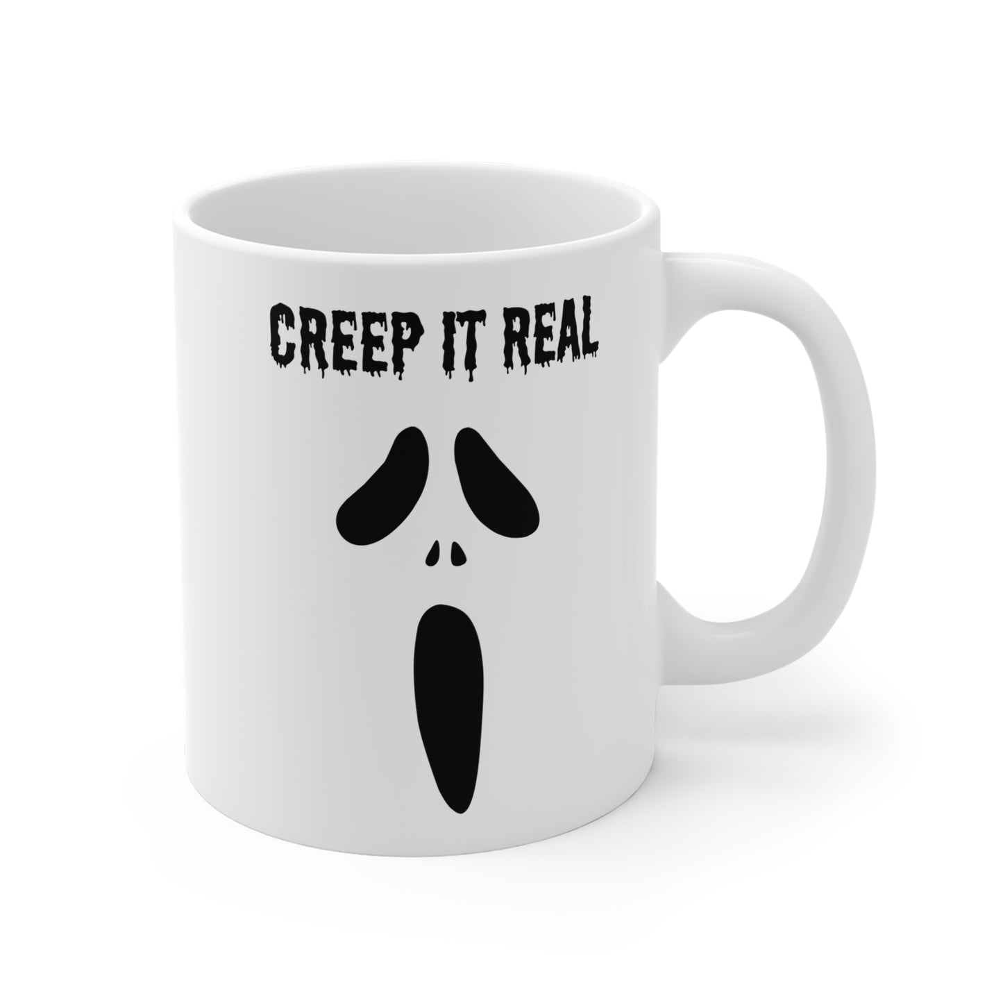 Creep it real (1) - White Halloween Mug (CAD)