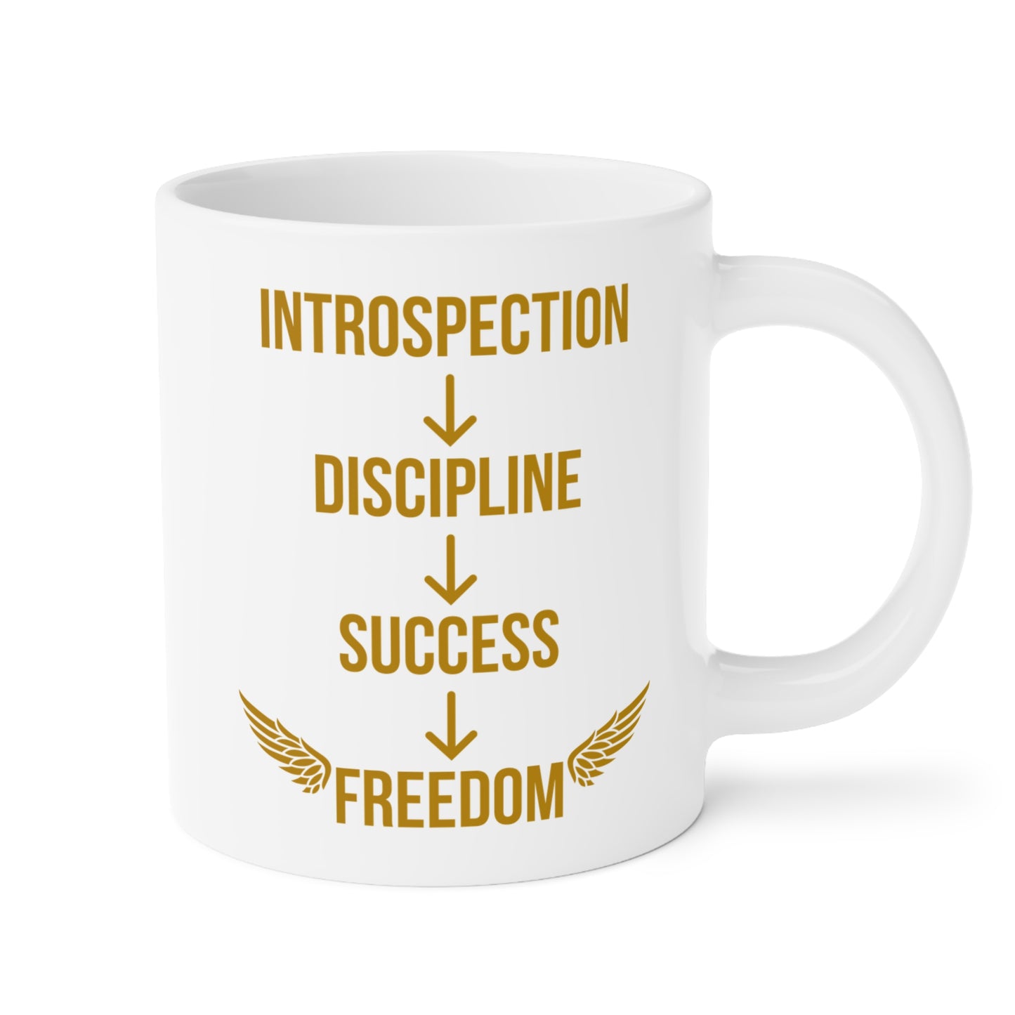 Introspection to Freedom (2) - White Motivation Mug (CAD)