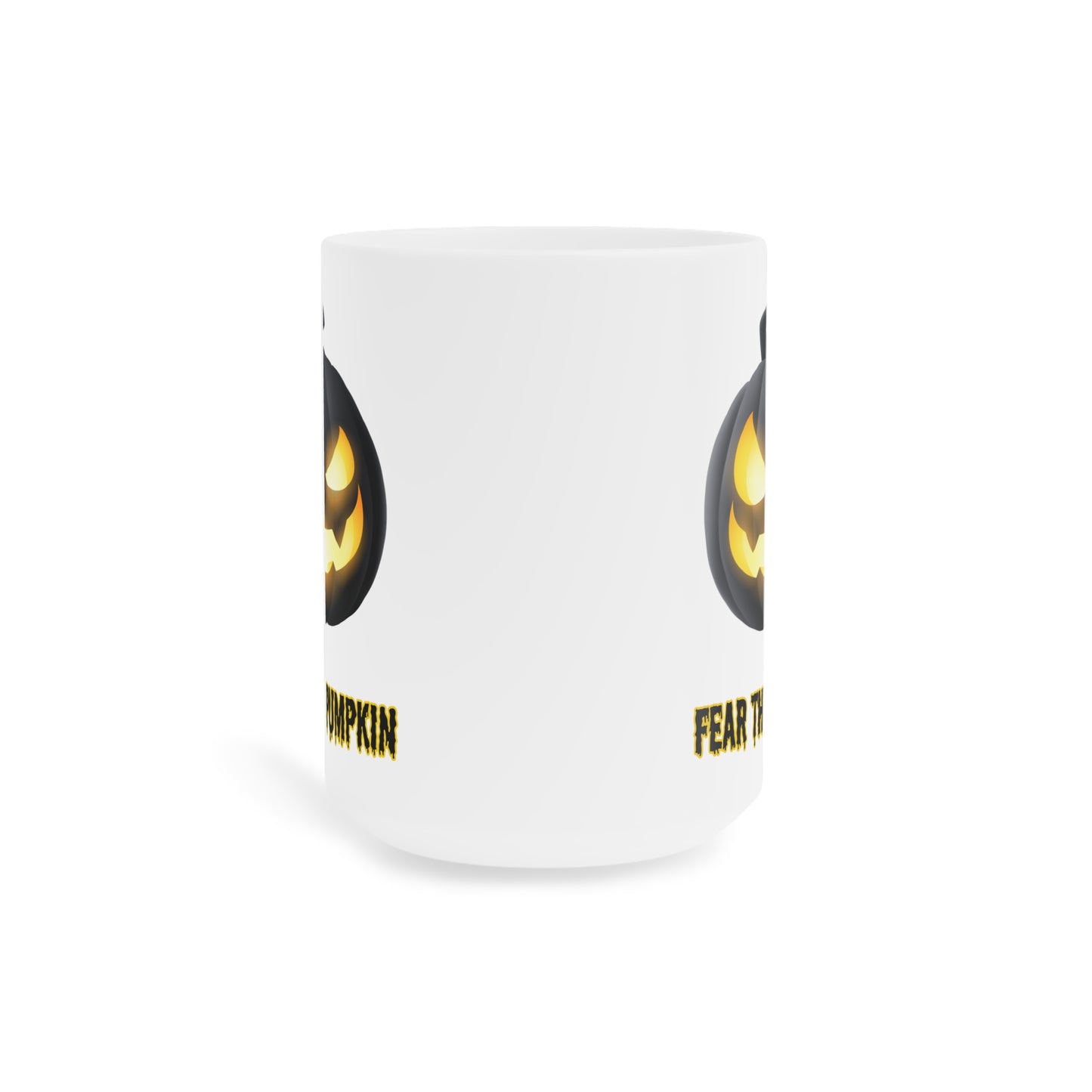 Fear de pumpkin (1) - White Halloween Mug (CAD)