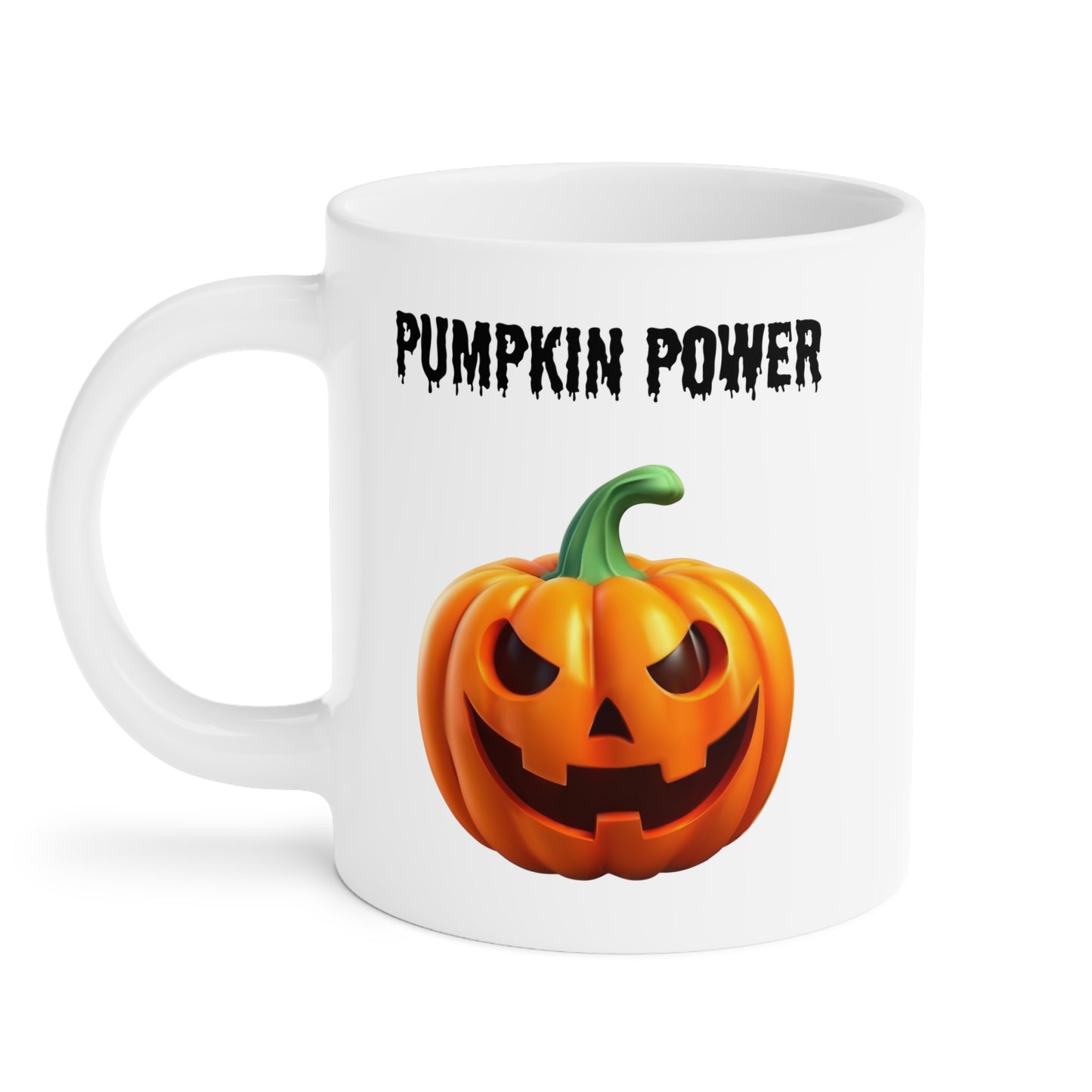 Pumpkin power (1) - White Halloween Mug (CAD)