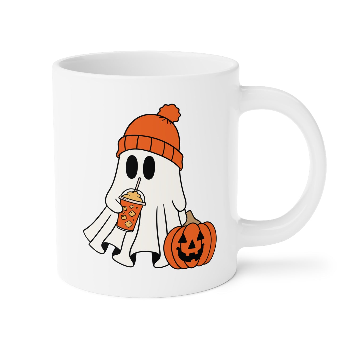 Ghost (1) - White Halloween Mug (CAD)