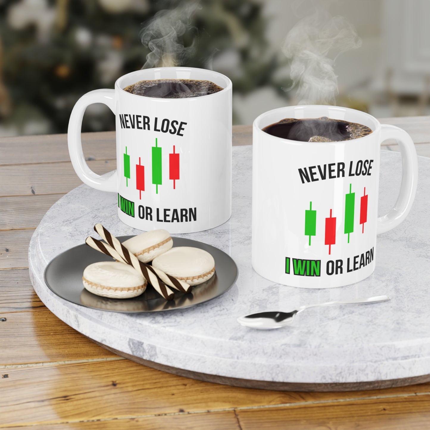 Never Lose, I Win or Learn (1) - White Trading Mug (CAD)