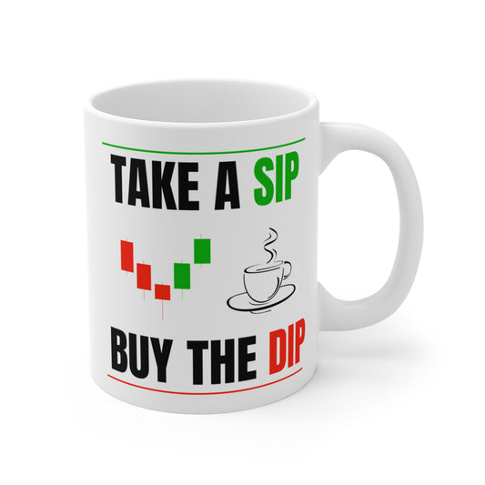 Buy The Dip - White Trading Mug (CAD)