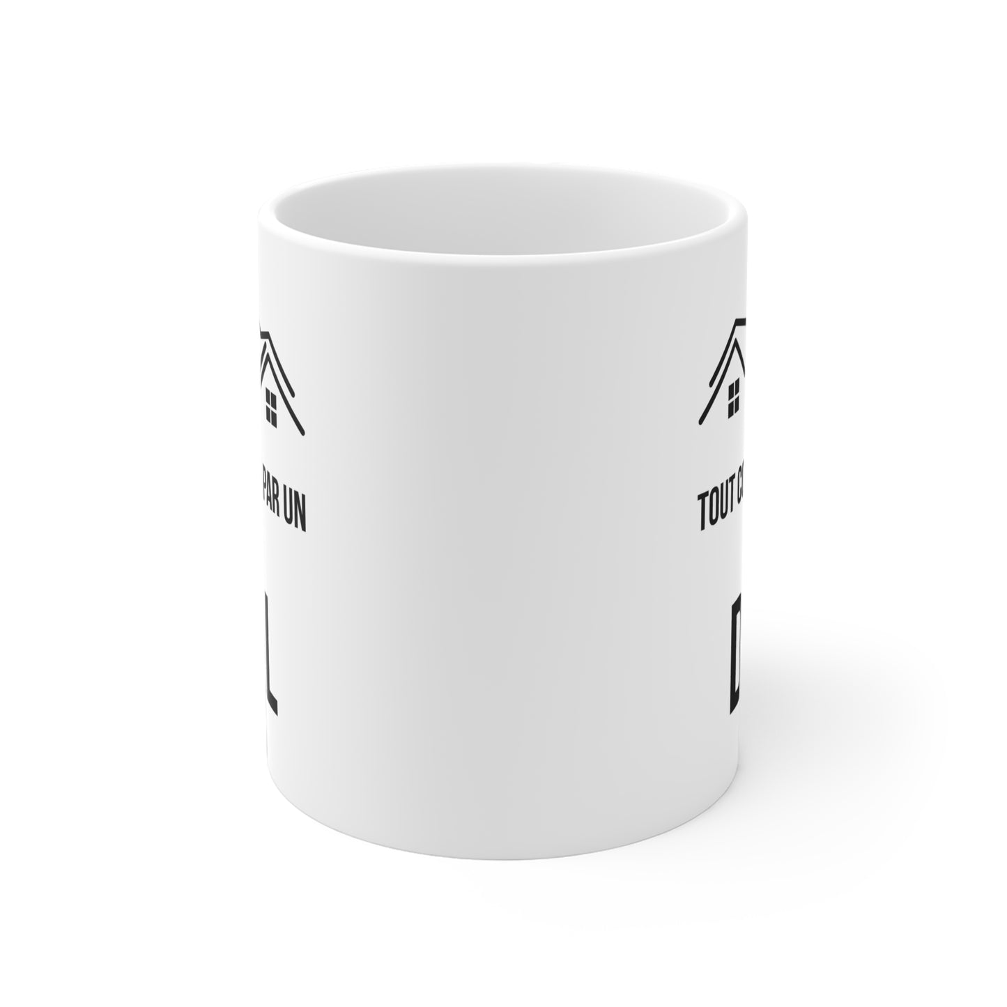 Tout Commence Par Un Deal (4) - White Motivation Mug (CAD)