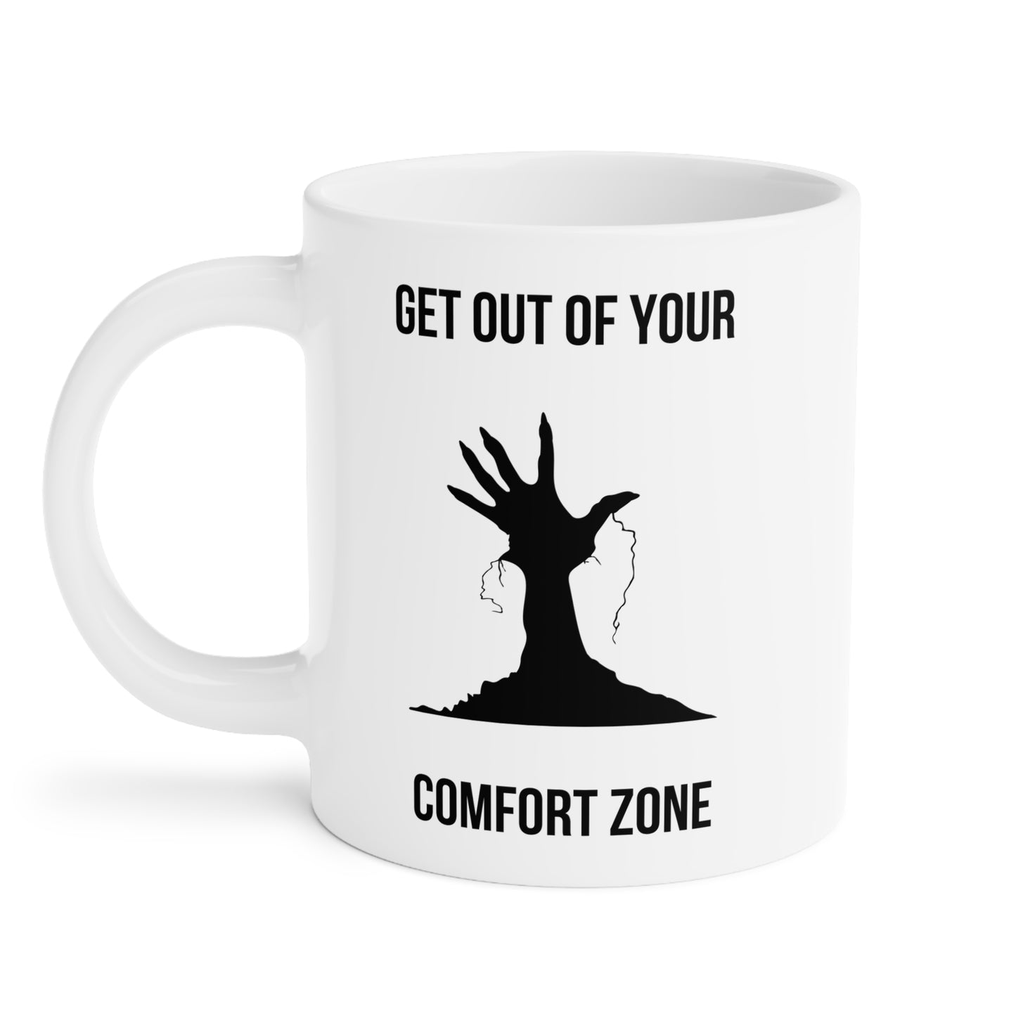 Get out of your comfort zone (1) - White Halloween Mug (CAD)