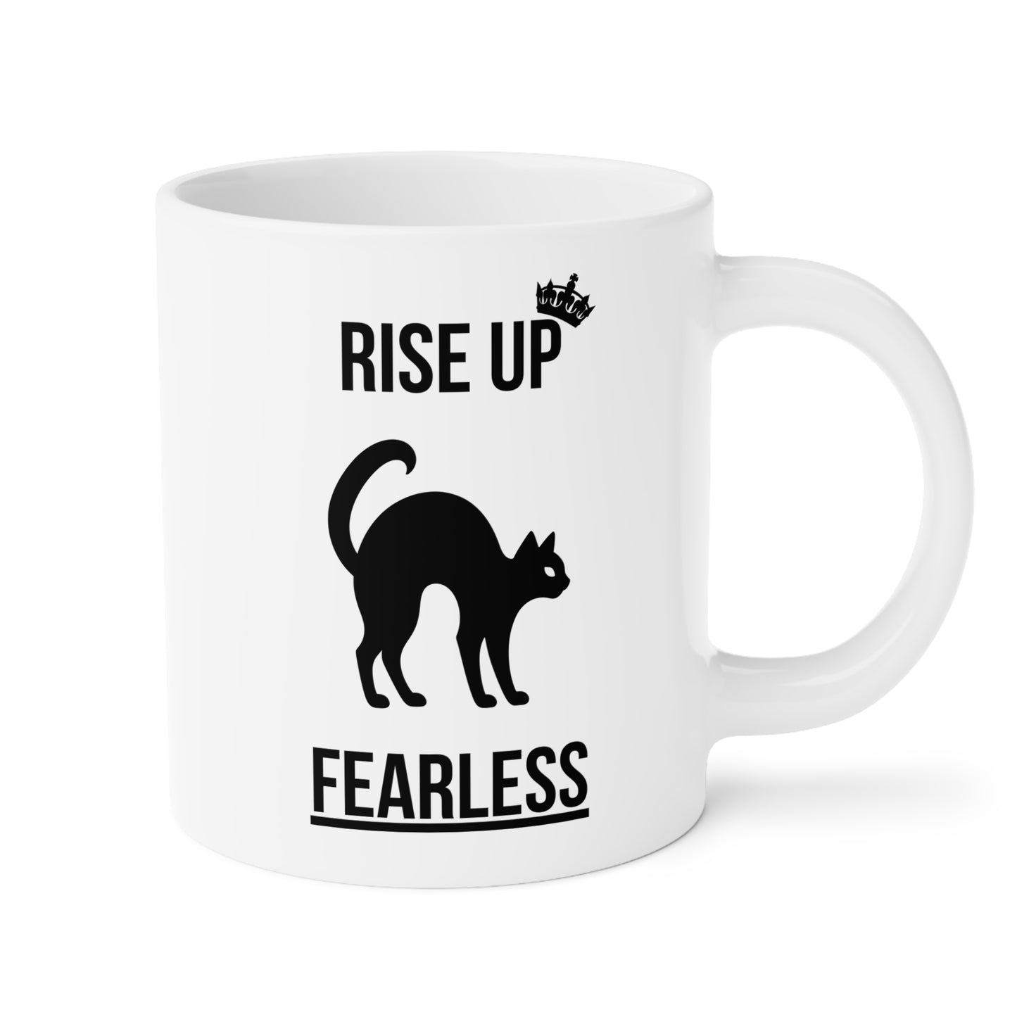 Rise up fearless (1) - White Halloween Mug (CAD)