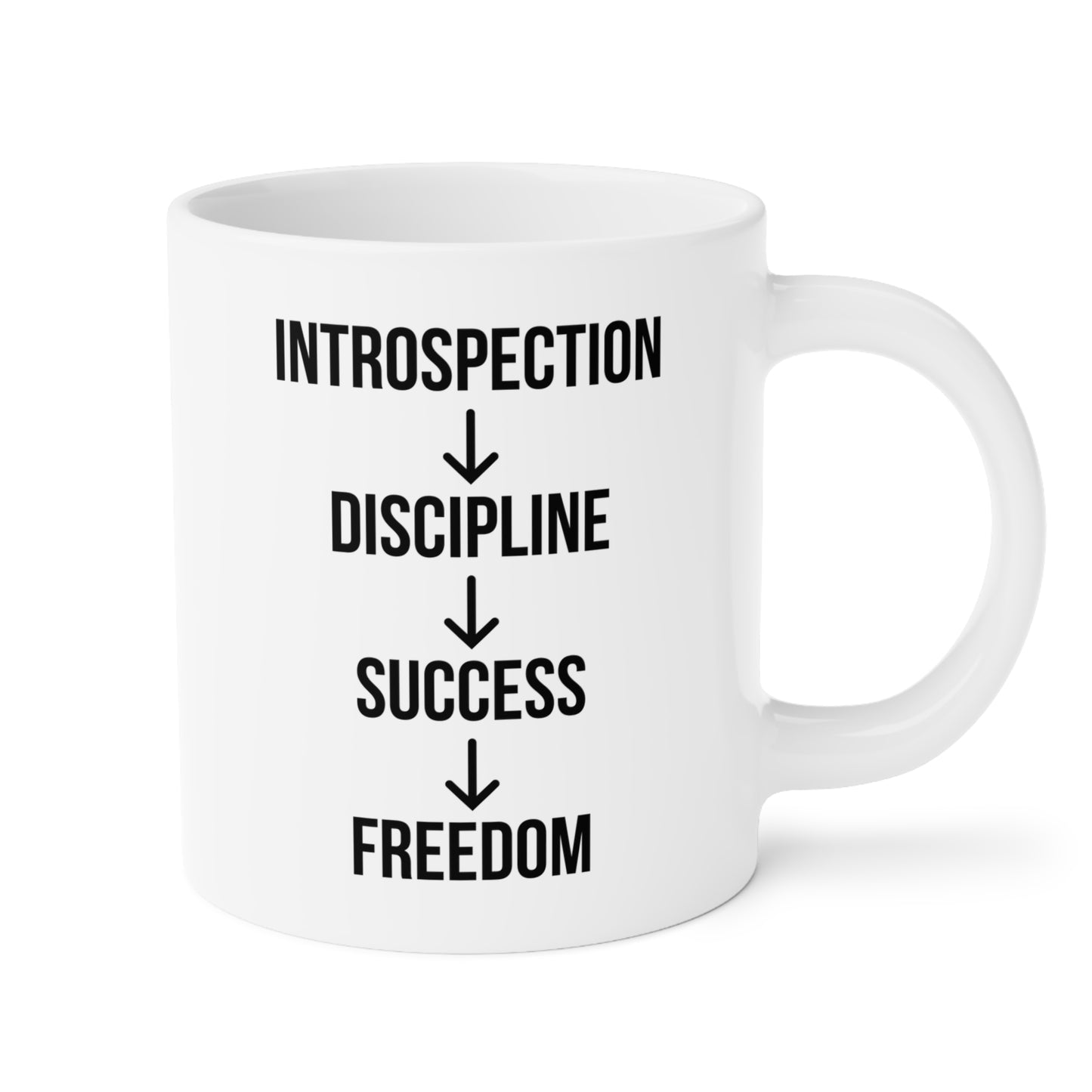 Introspection to Freedom - White Motivation Mug (CAD)