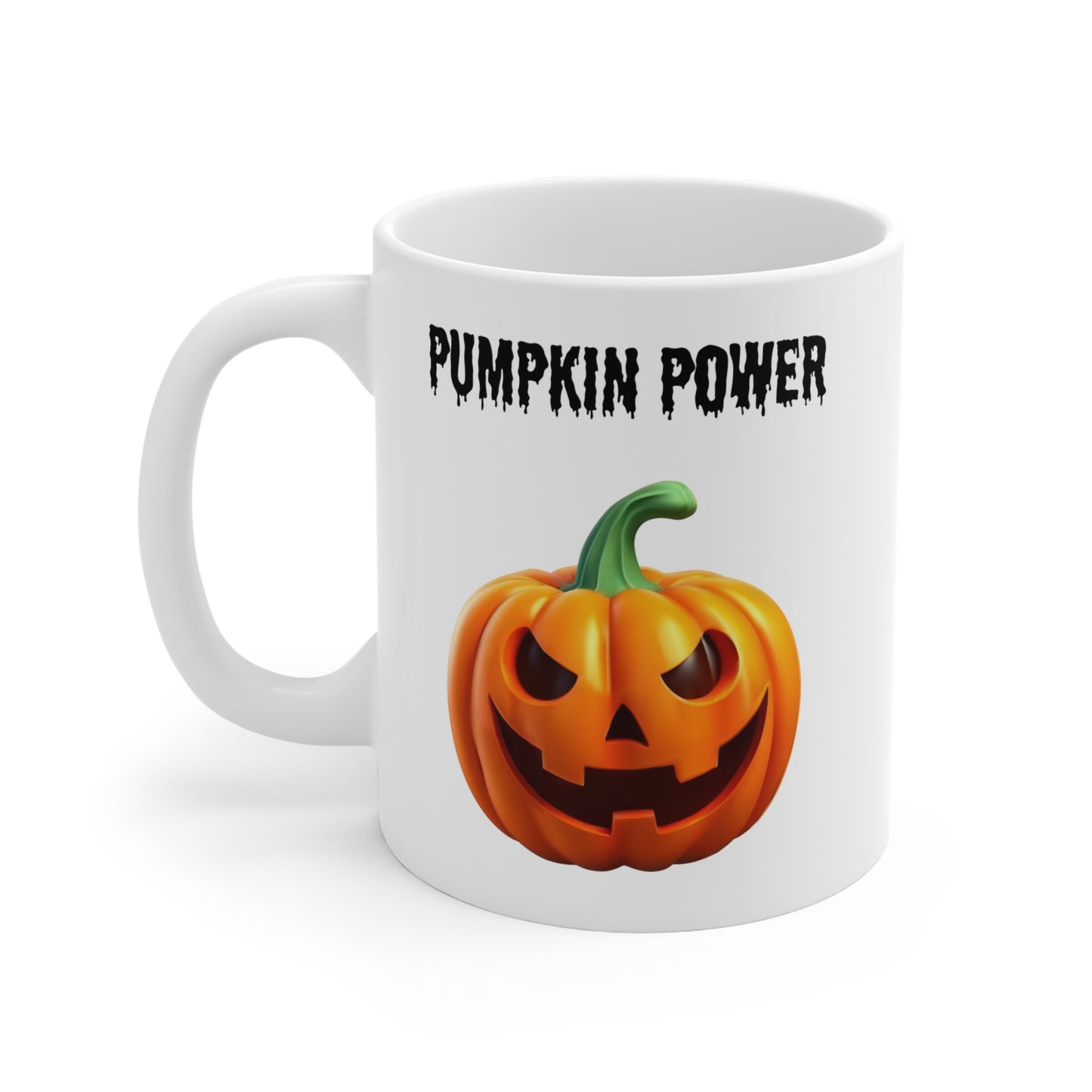 Pumpkin power (1) - White Halloween Mug (CAD)