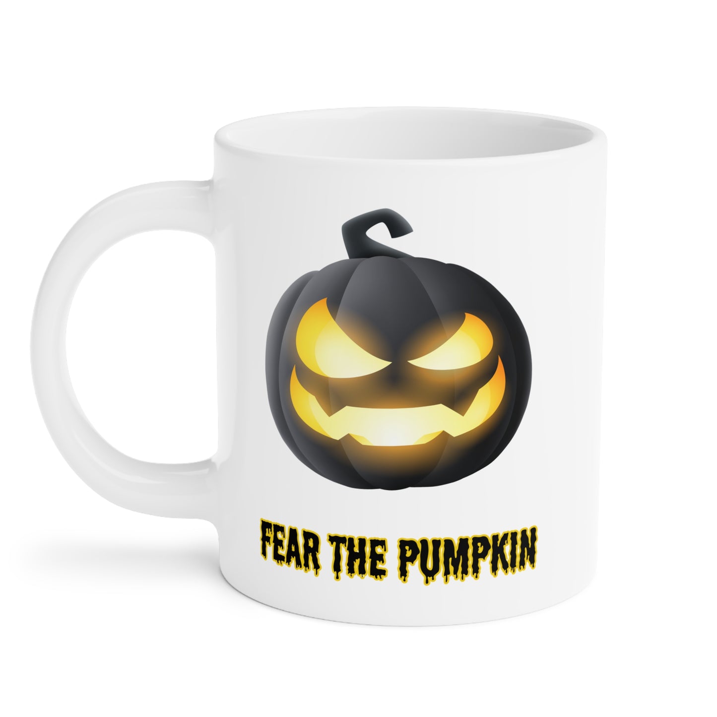 Fear de pumpkin (1) - White Halloween Mug (CAD)