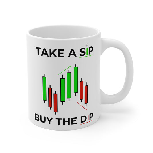 Buy The Dip (1) - White Trading Mug (CAD)