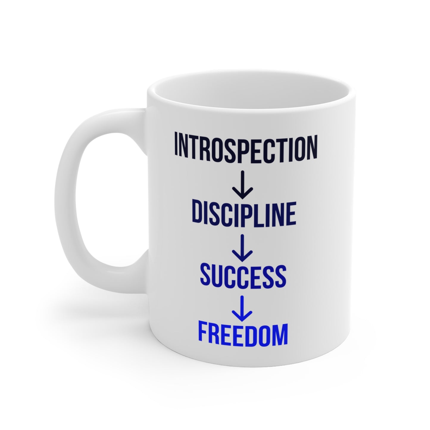 Introspection to Freedom (1) - White Motivation Mug (CAD)
