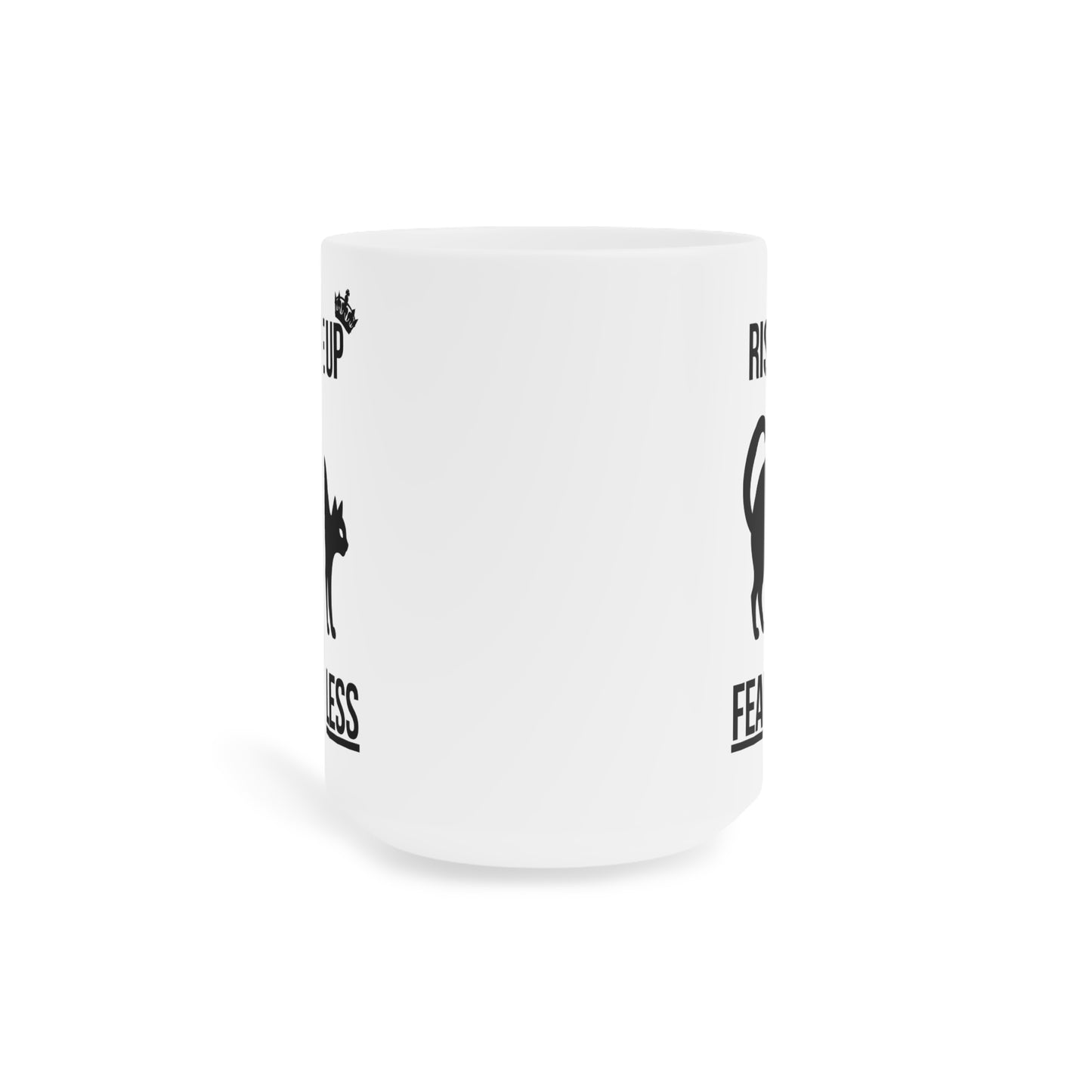 Rise up fearless (1) - White Halloween Mug (CAD)