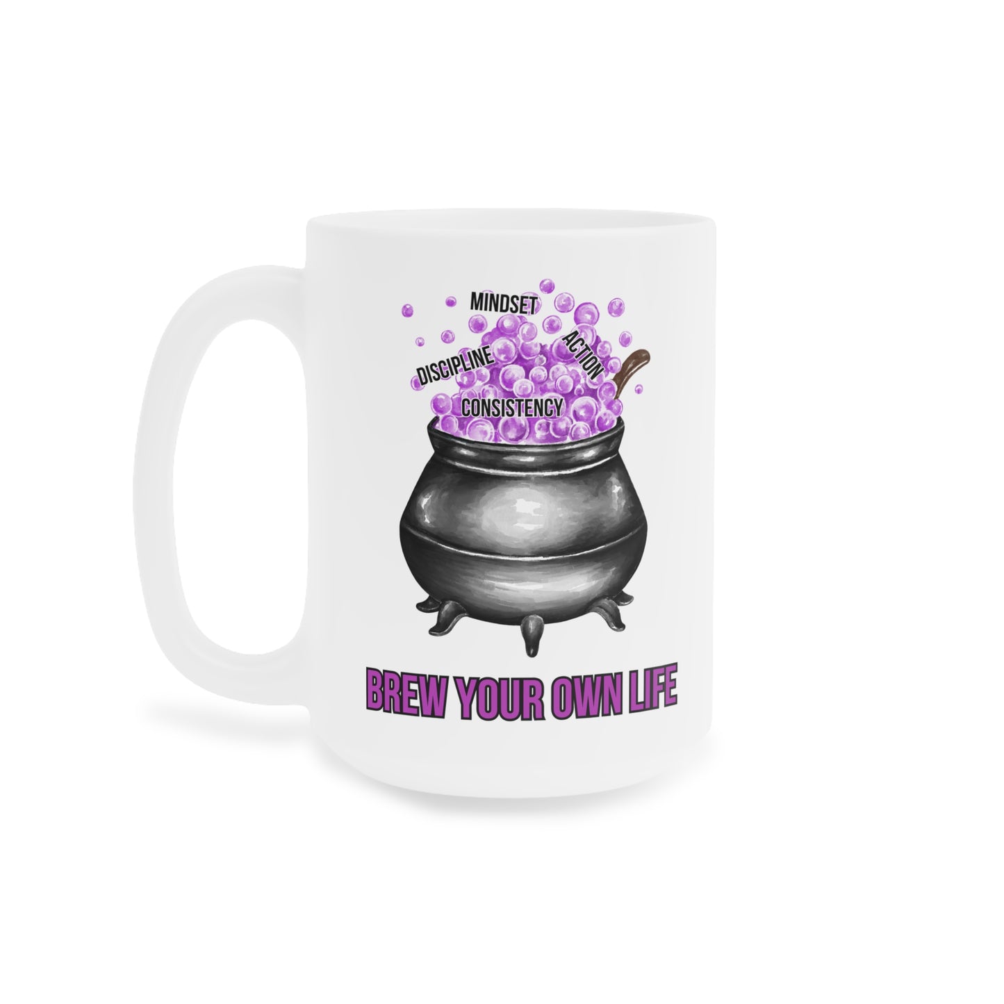 Brew your own life (1) - White Halloween Mug (CAD)