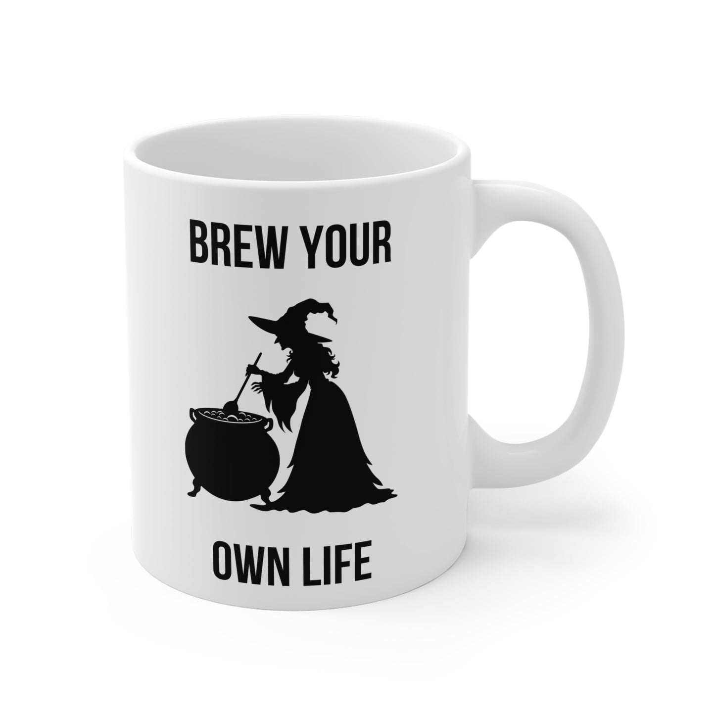 Brew your own life (2) - White Halloween Mug (CAD)