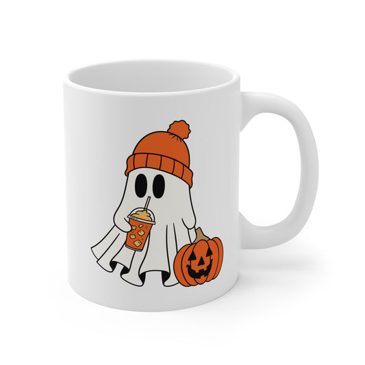 Ghost (1) - White Halloween Mug (CAD)