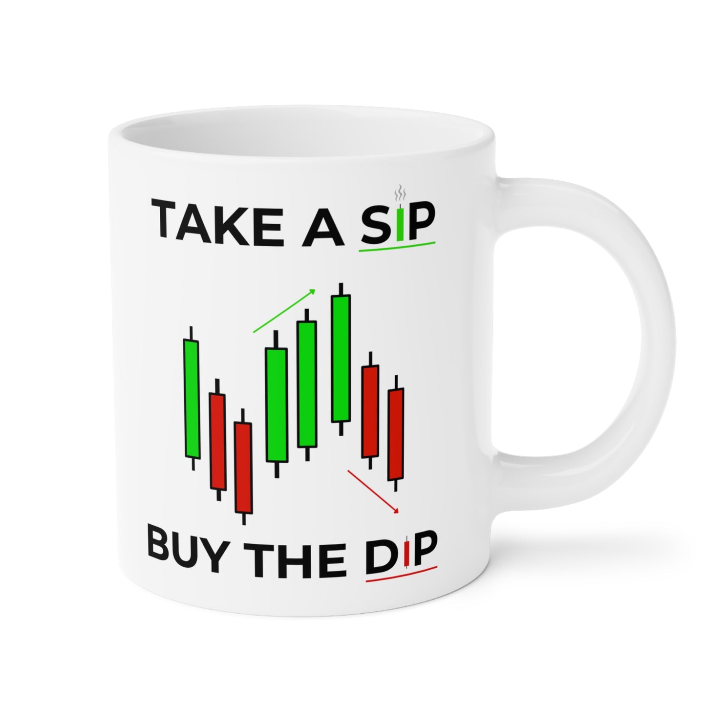 Buy The Dip (1) - White Trading Mug (CAD)