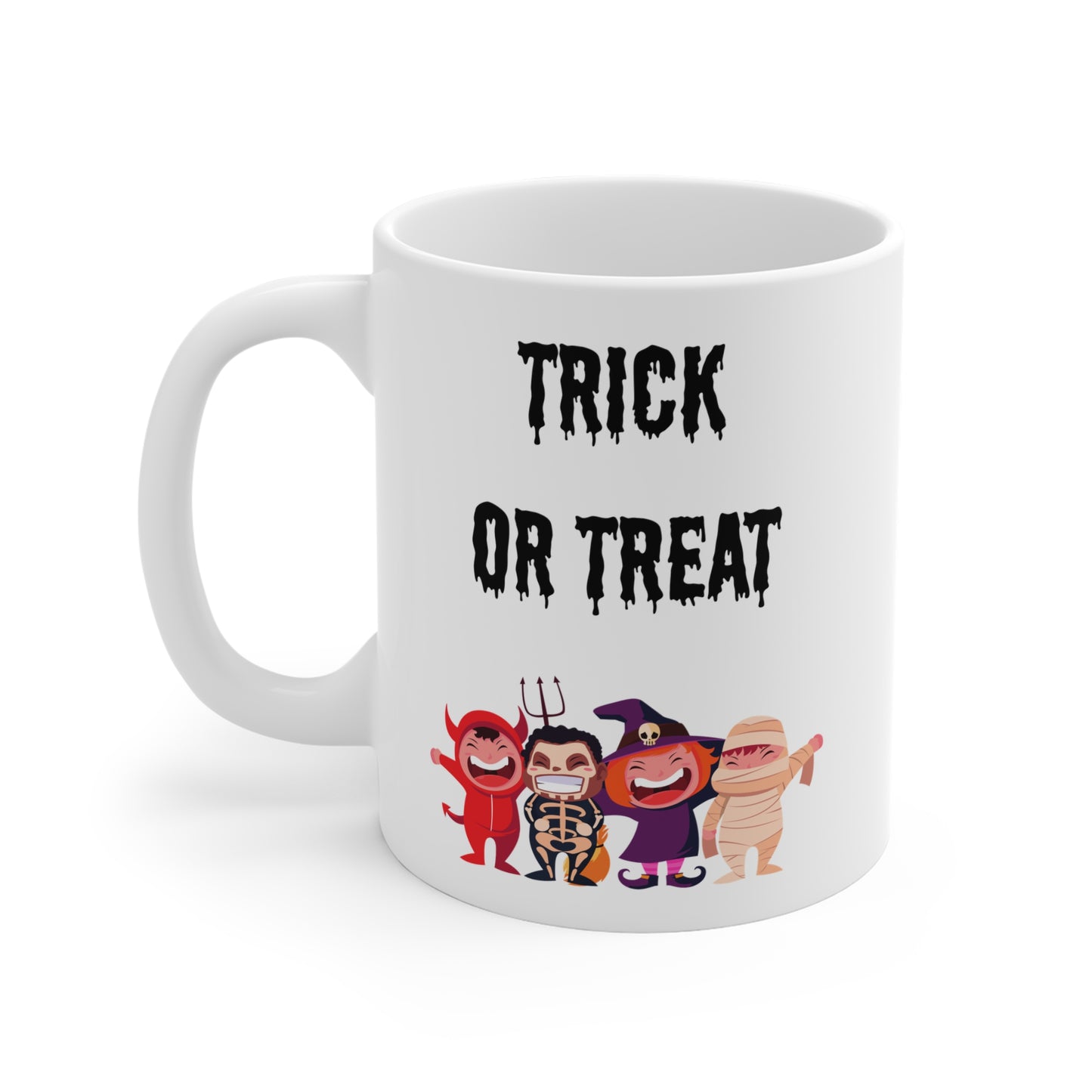 Trick or treat (1) - White Halloween Mug (CAD)