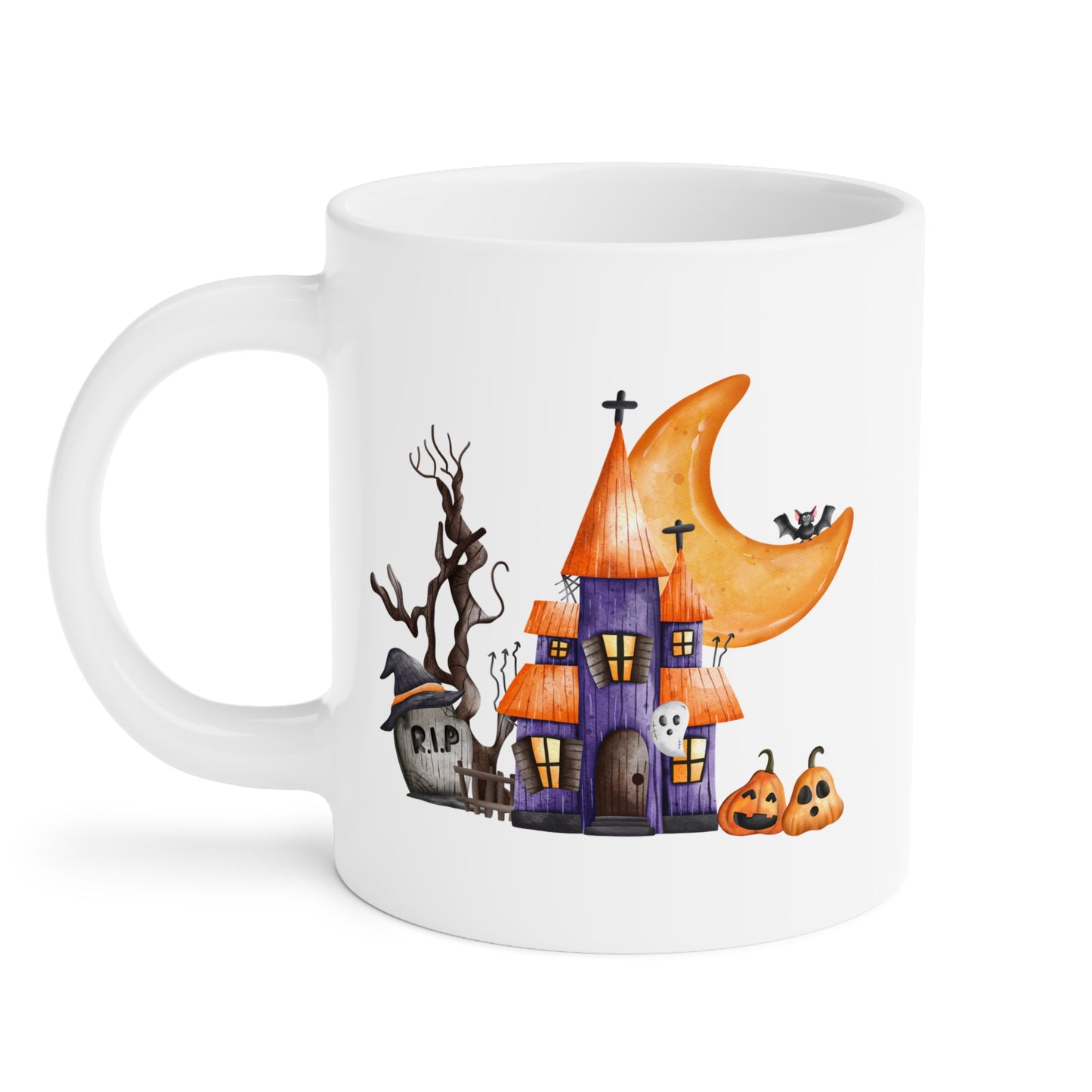 Halloween House (1) - White Halloween Mug (CAD)