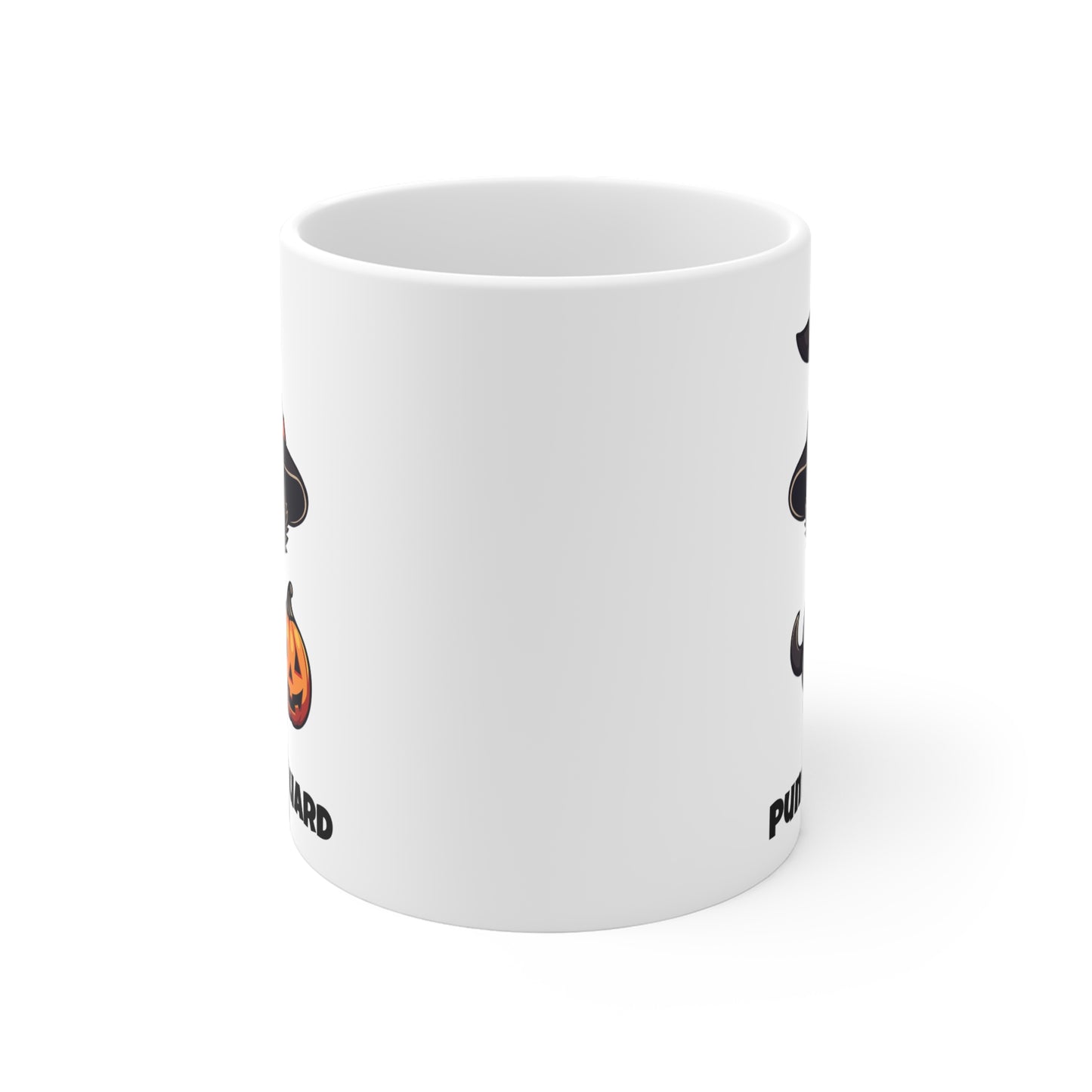 Pumpkin guard (1) - White Halloween Mug (CAD)