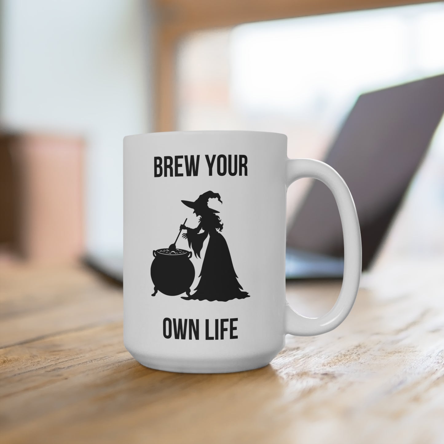 Brew your own life (2) - White Halloween Mug (CAD)