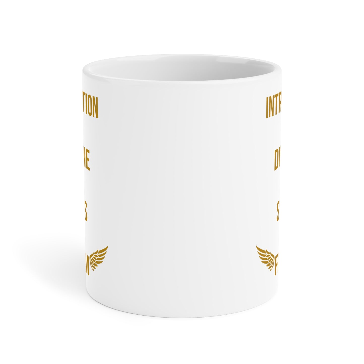 Introspection to Freedom (2) - White Motivation Mug (CAD)