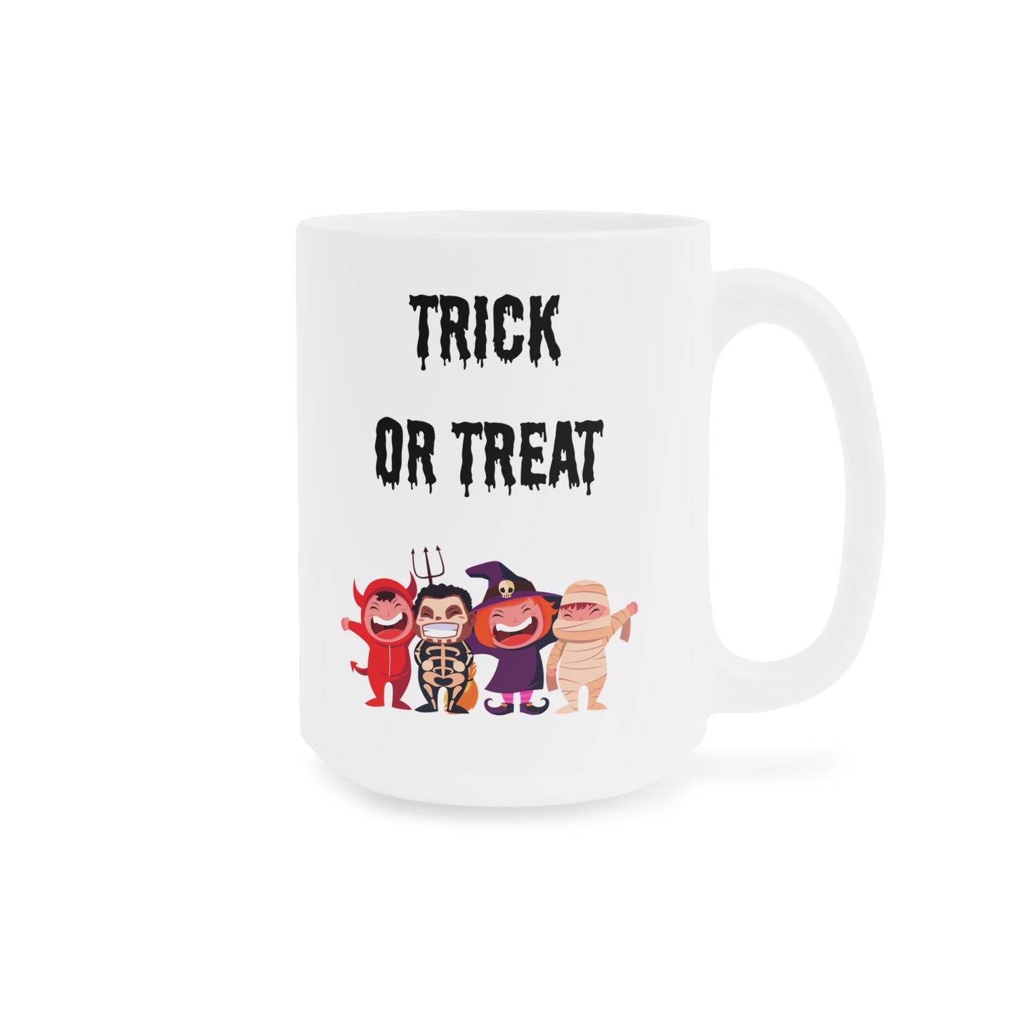 Trick or treat (1) - White Halloween Mug (CAD)
