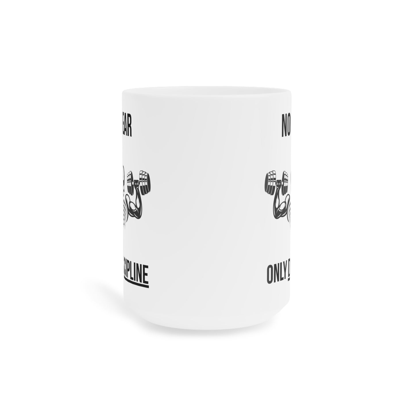 No fear, only discipline - White Halloween Mug (CAD)