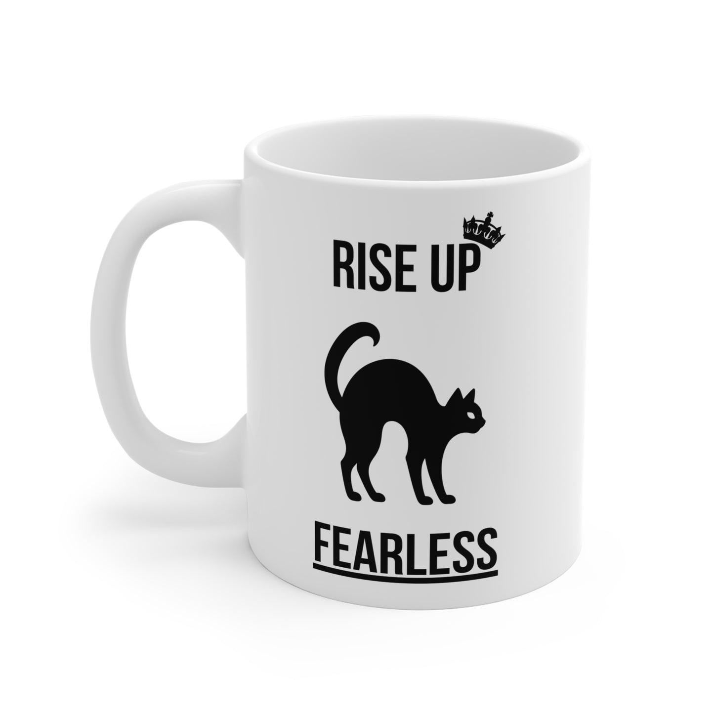 Rise up fearless (1) - White Halloween Mug (CAD)