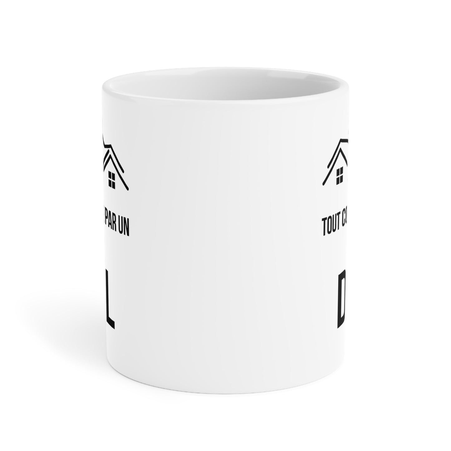 Tout Commence Par Un Deal (4) - White Motivation Mug (CAD)