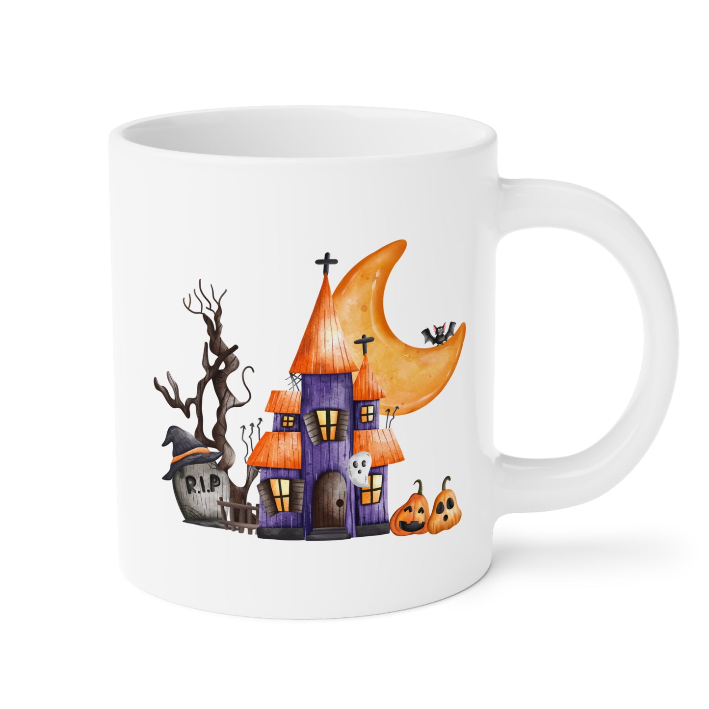 Halloween House (1) - White Halloween Mug (CAD)