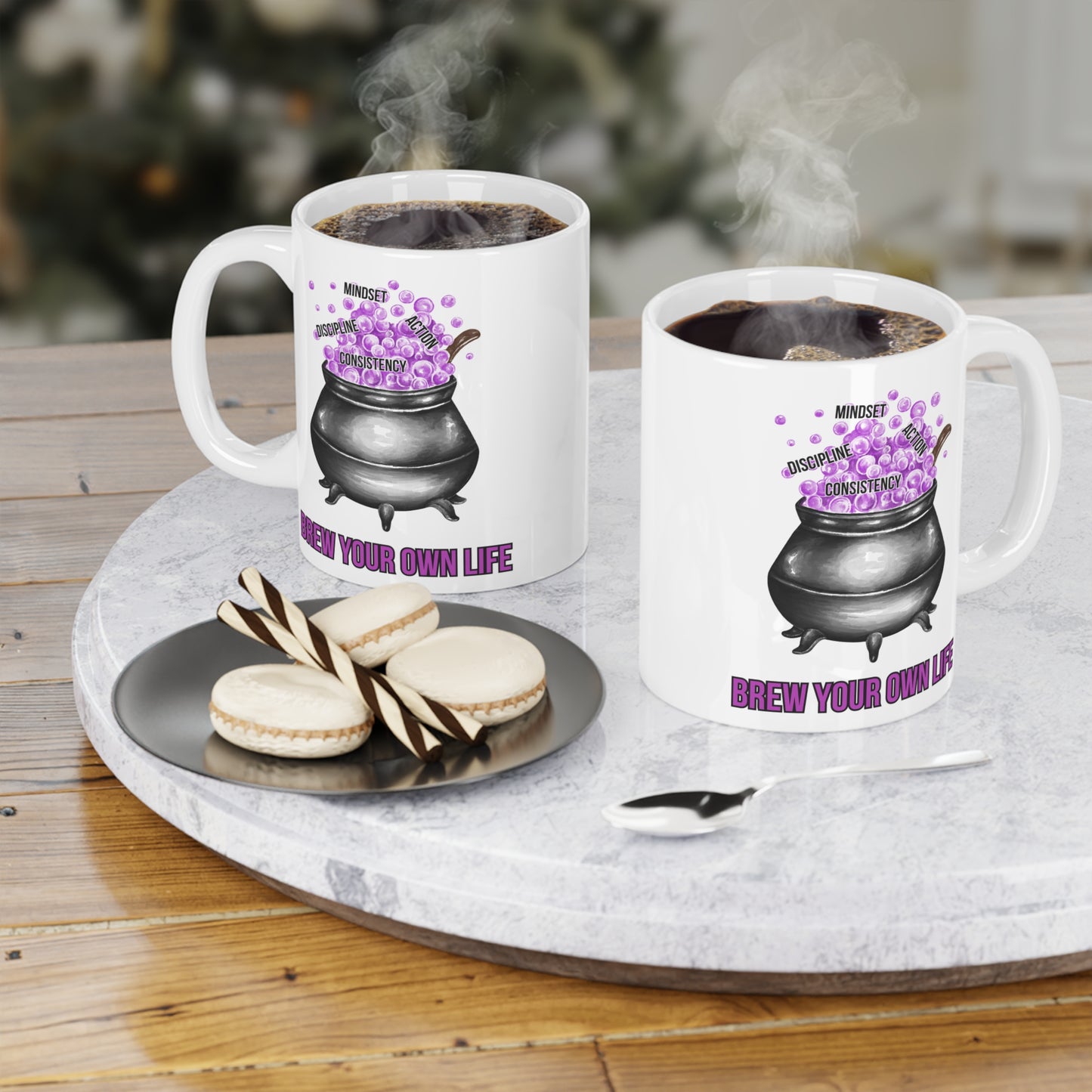 Brew your own life (1) - White Halloween Mug (CAD)