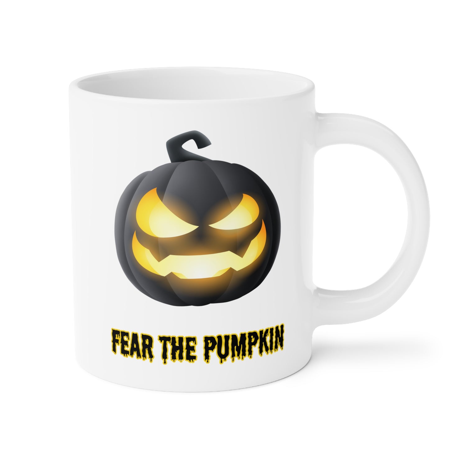 Fear de pumpkin (1) - White Halloween Mug (CAD)