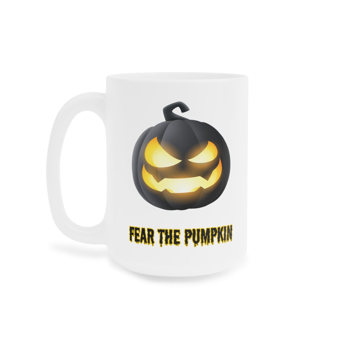 Fear de pumpkin (1) - White Halloween Mug (CAD)