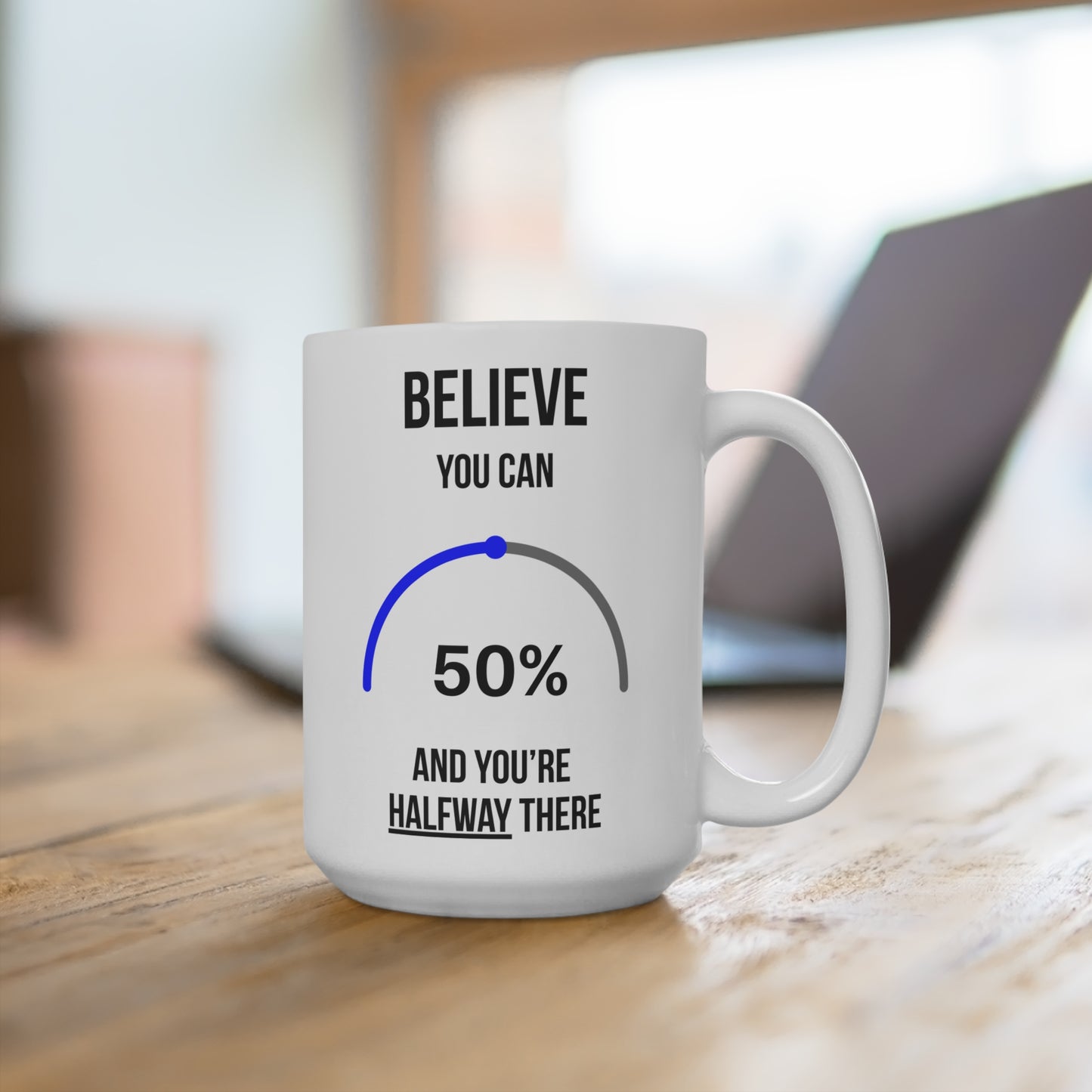 Believe you can (2)  - White Motivation Mug (CAD)