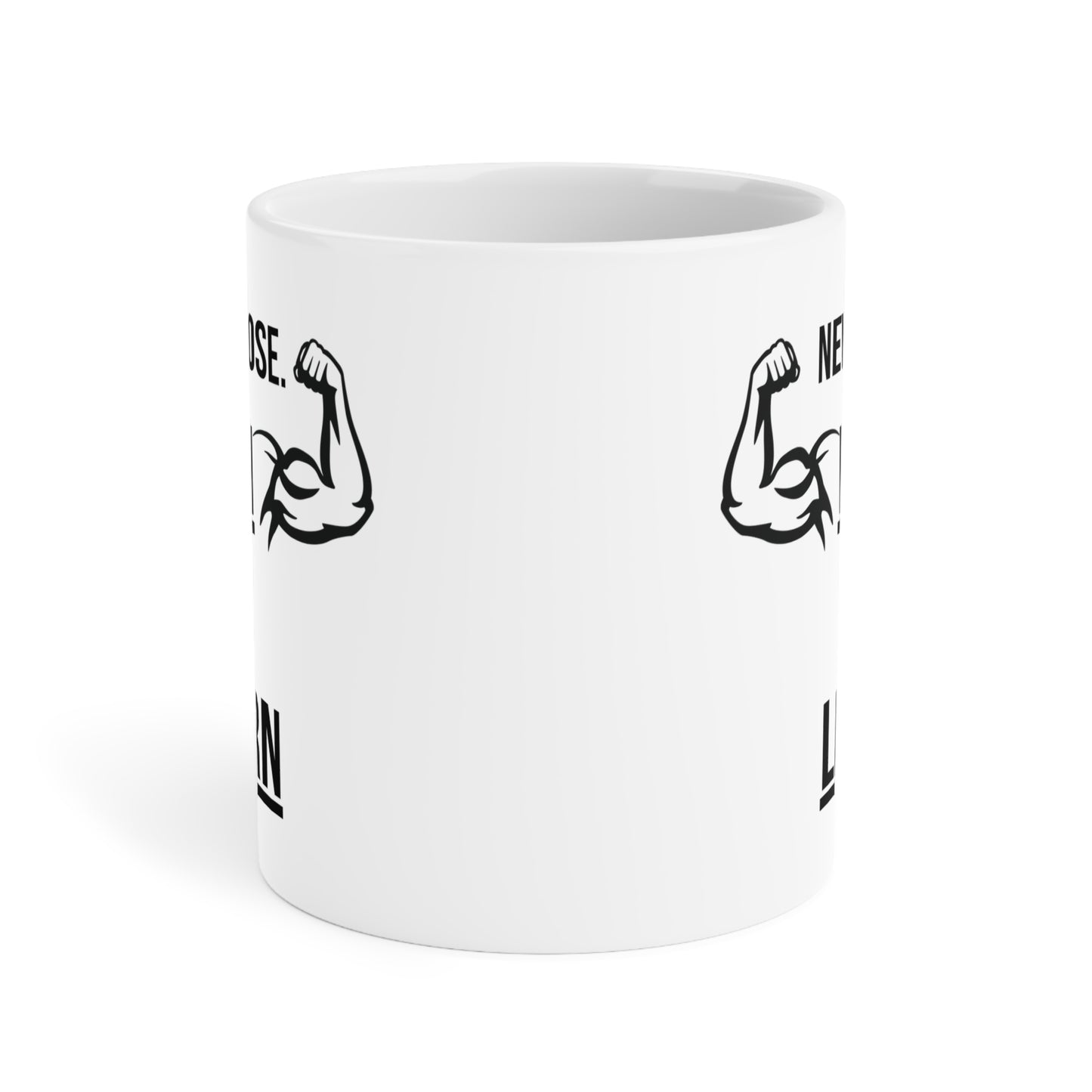Never Lose, I Win or Learn - White Motivation Mug (CAD)