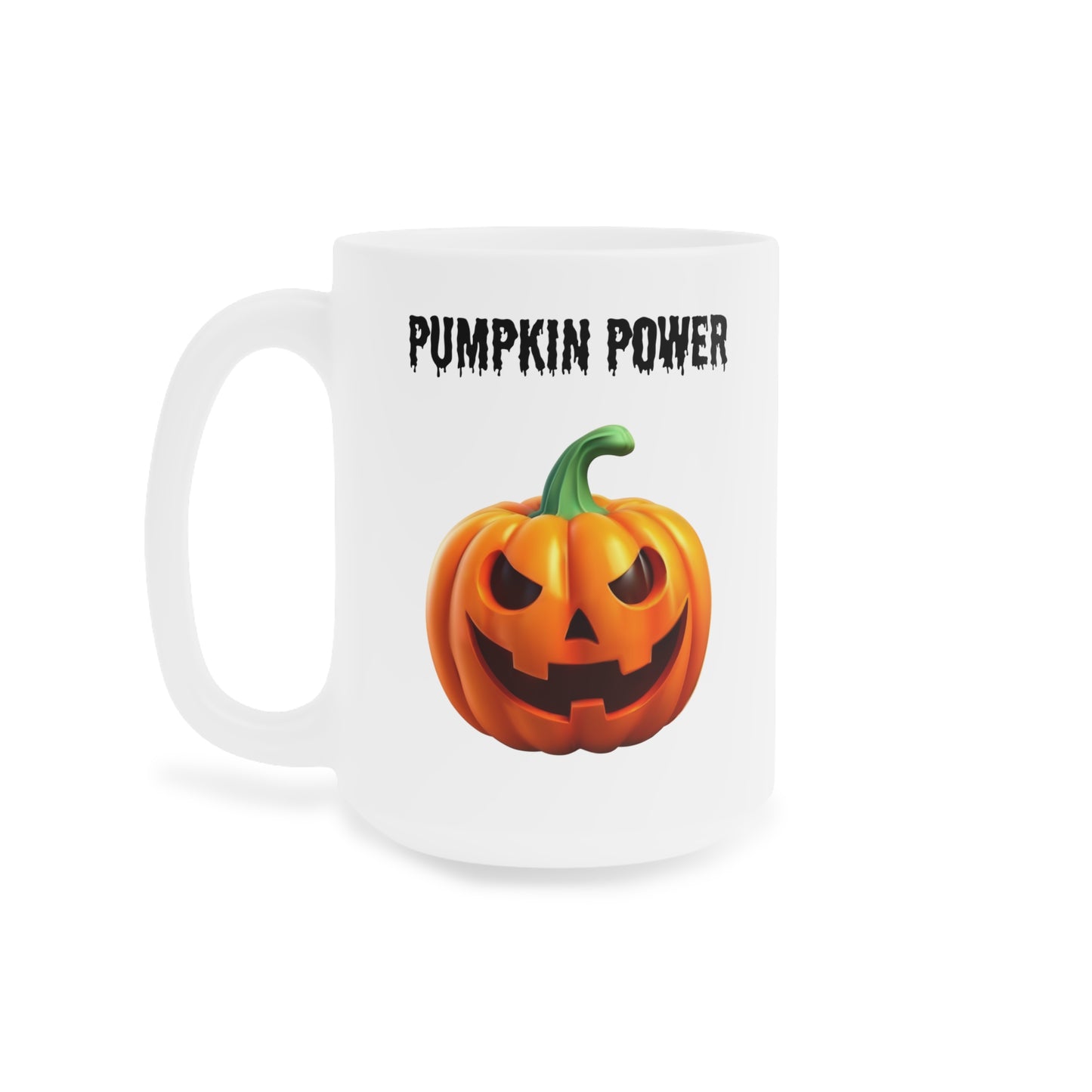 Pumpkin power (1) - White Halloween Mug (CAD)