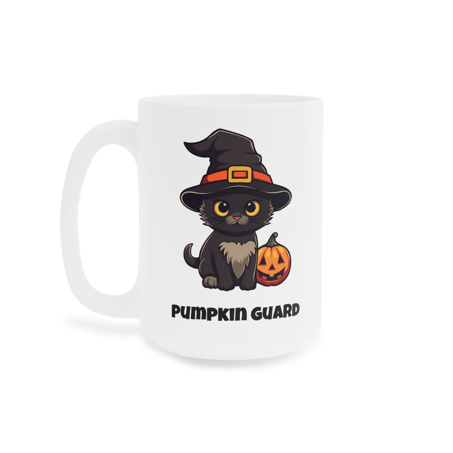 Pumpkin guard (1) - White Halloween Mug (CAD)
