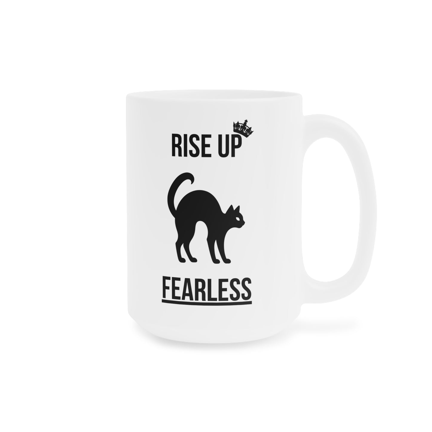 Rise up fearless (1) - White Halloween Mug (CAD)