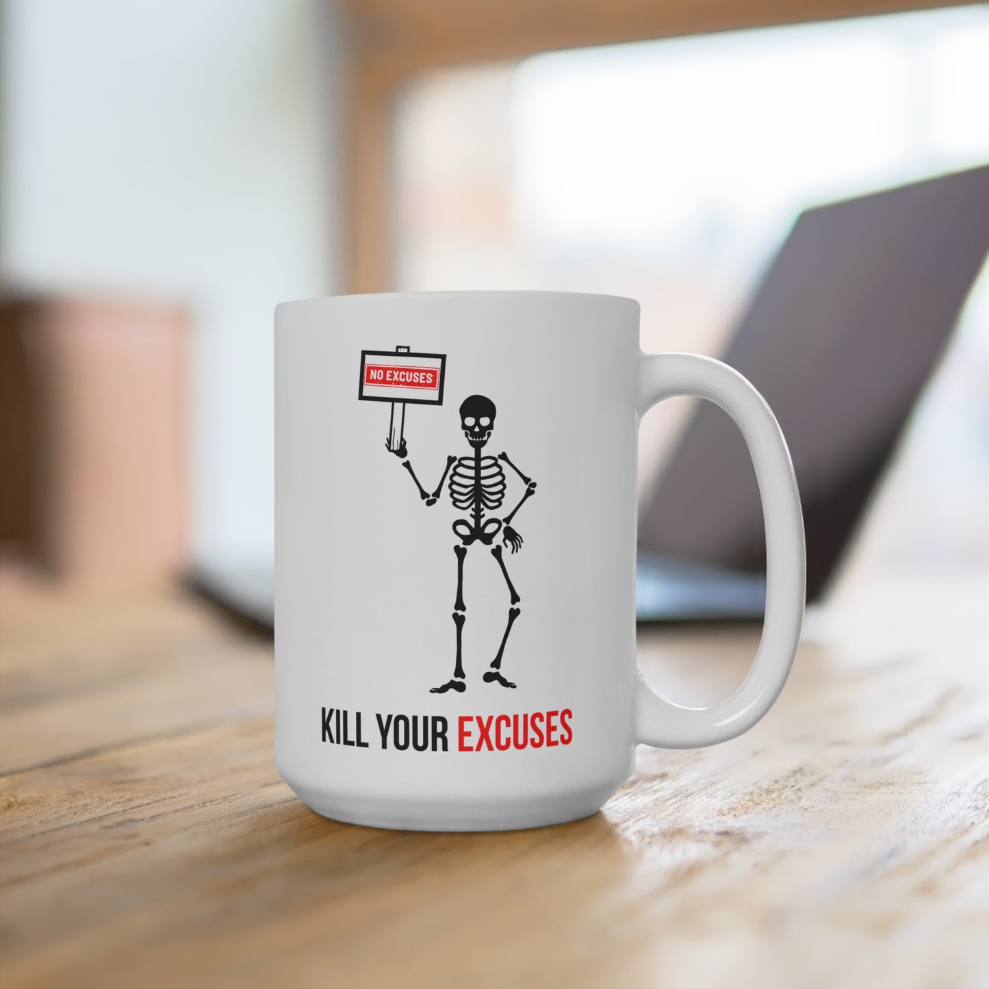 Kill your excuses (1) - White Halloween Mug (CAD)