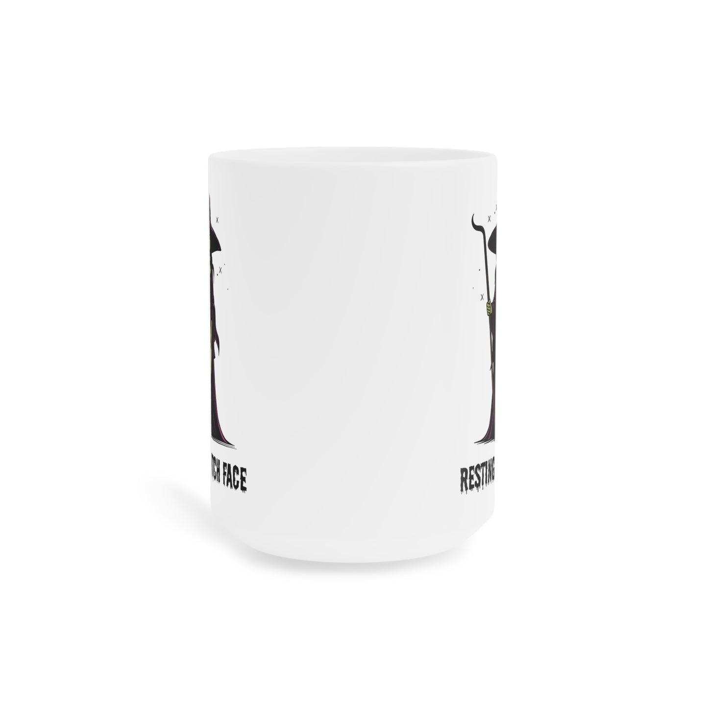 Resting witch face (1) - White Halloween Mug (CAD)