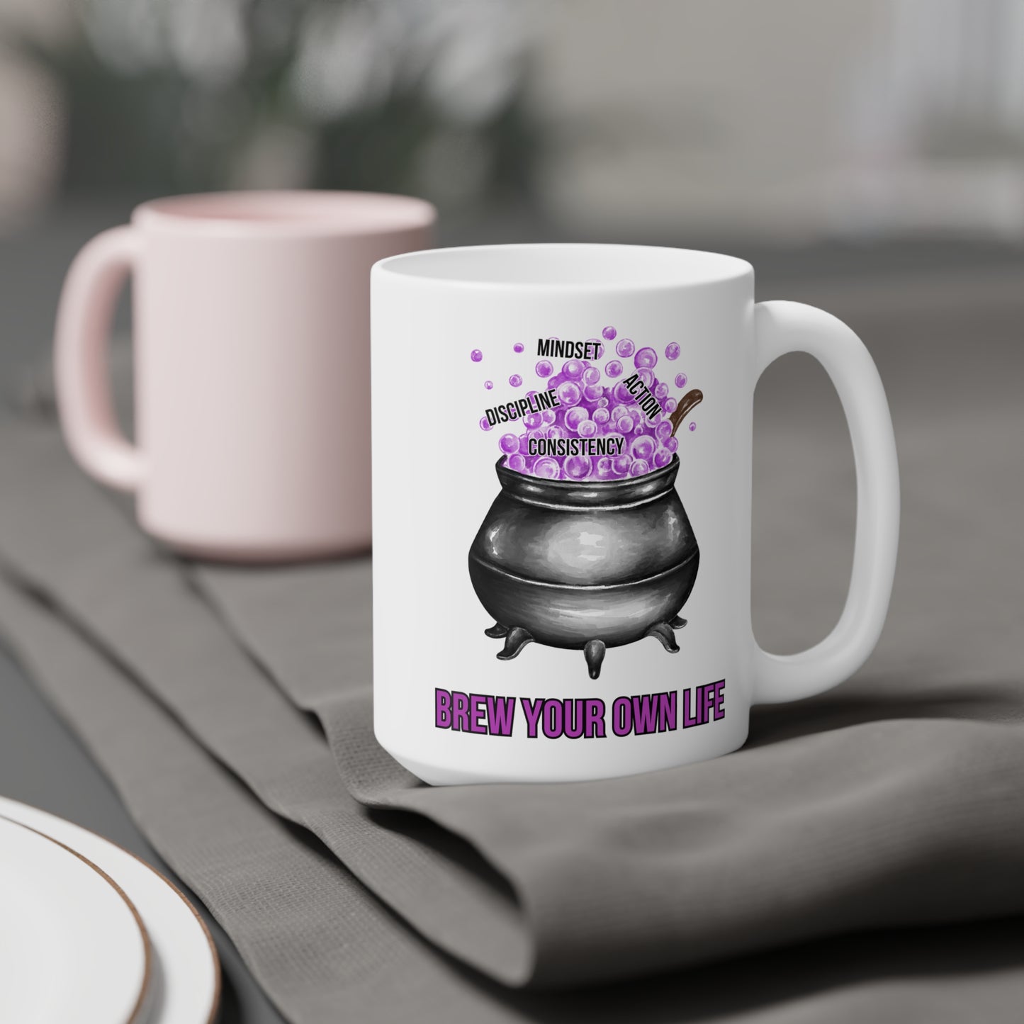Brew your own life (1) - White Halloween Mug (CAD)