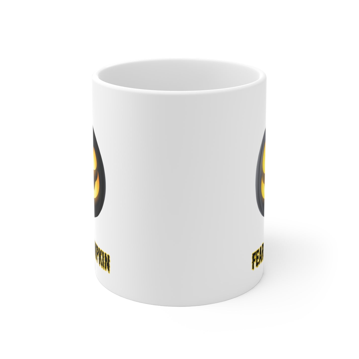 Fear de pumpkin (1) - White Halloween Mug (CAD)