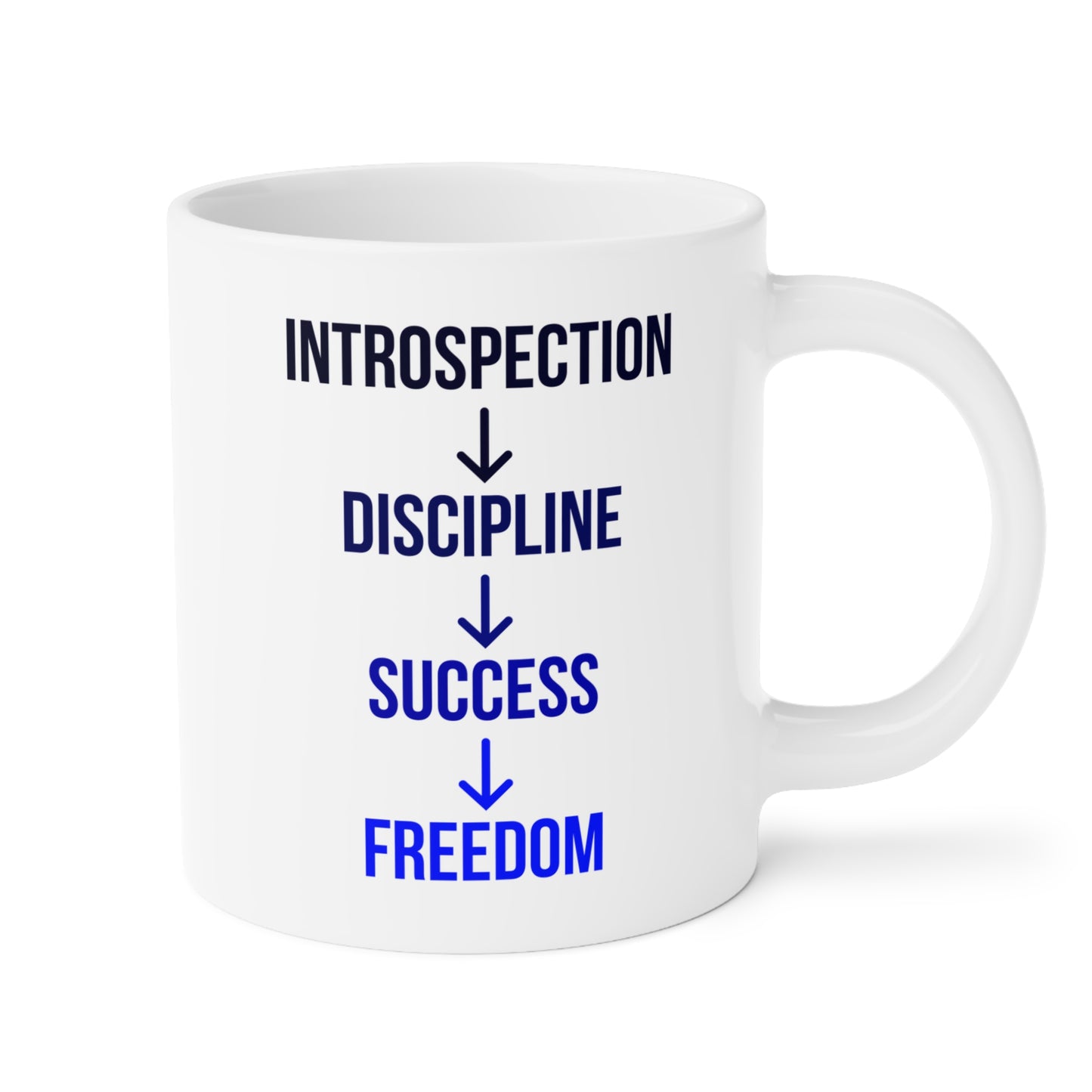 Introspection to Freedom (1) - White Motivation Mug (CAD)