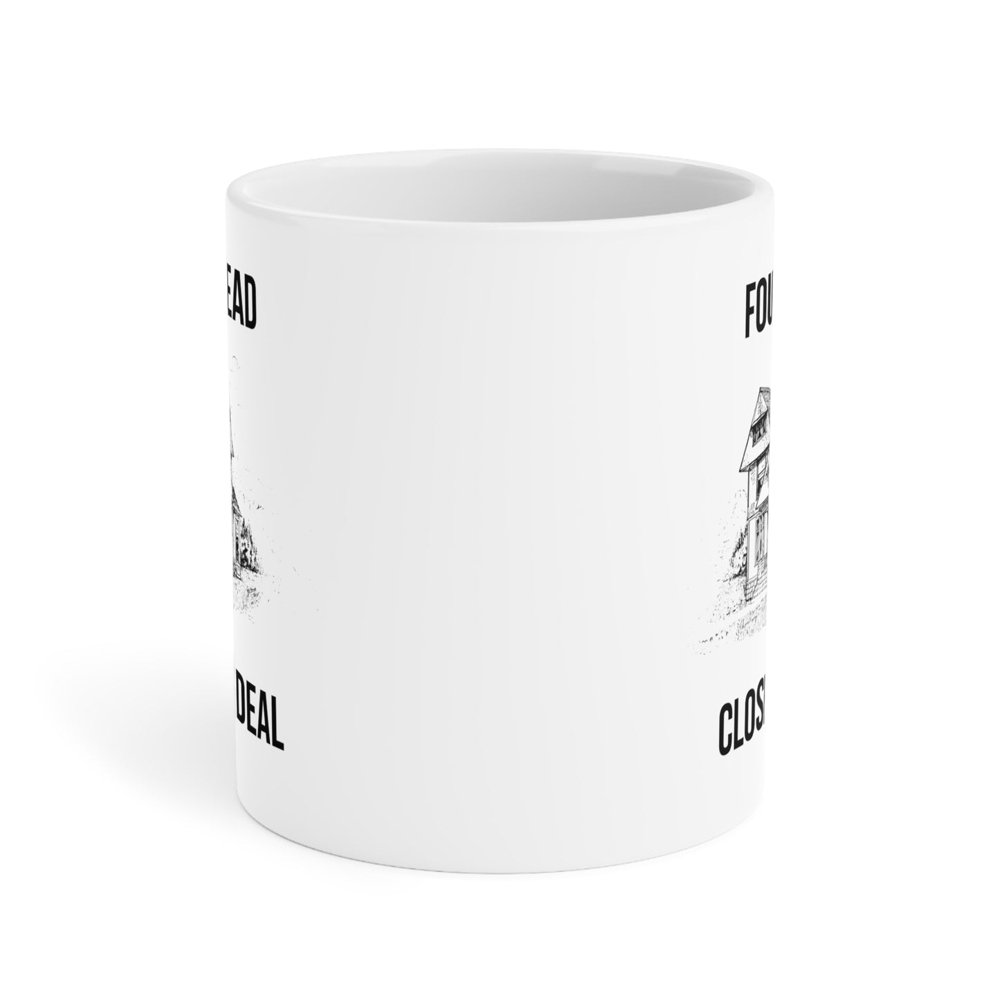 Found A Lead, Closed The Deal (2) - White Motivation Mug (CAD)