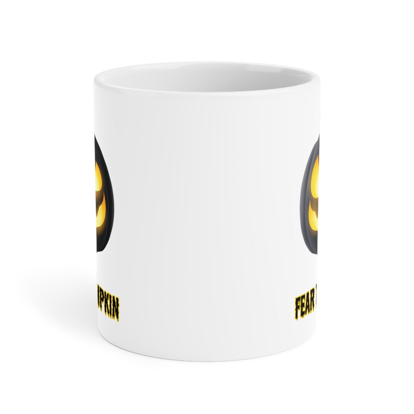 Fear de pumpkin (1) - White Halloween Mug (CAD)