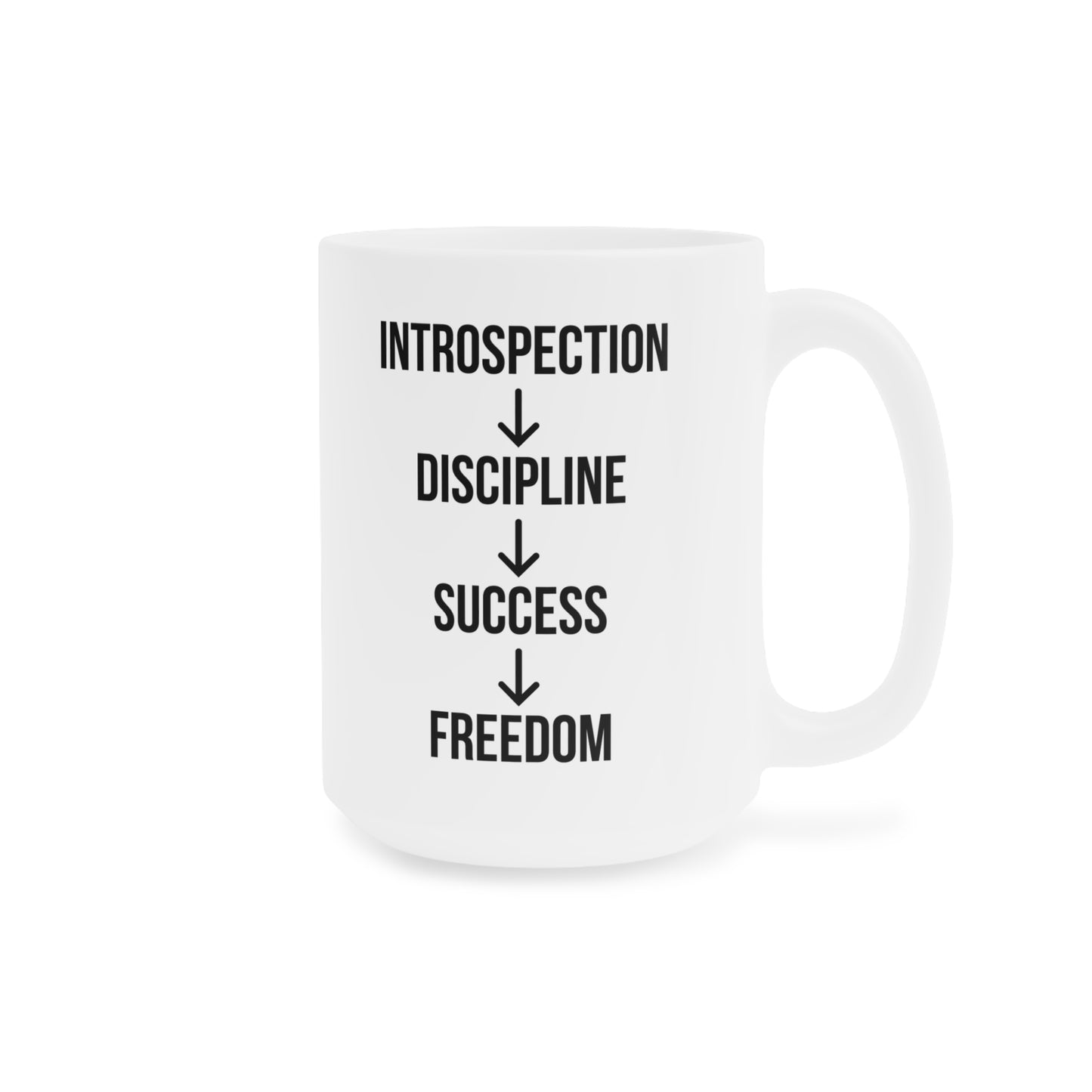 Introspection to Freedom - White Motivation Mug (CAD)
