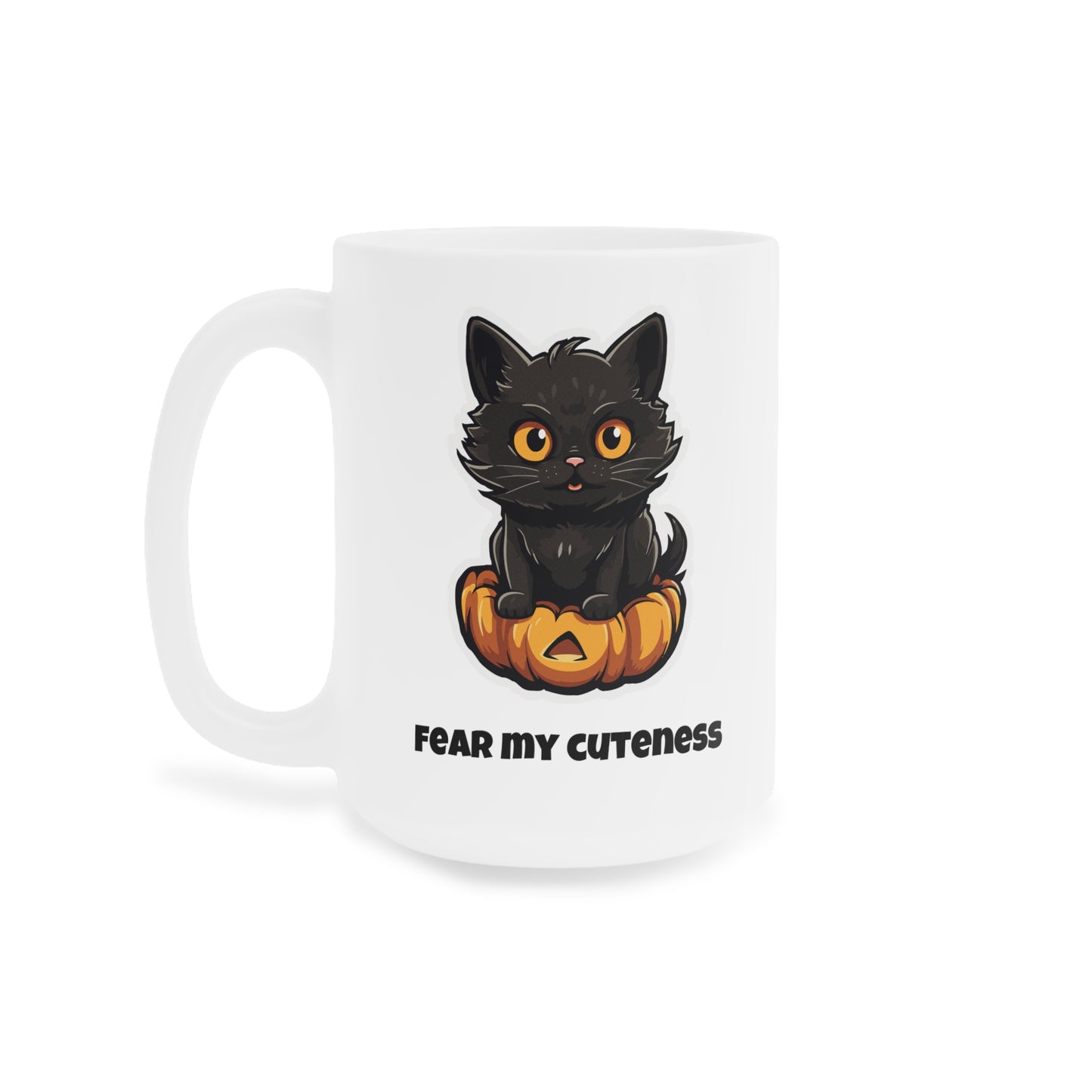 Fear my cuteness (1) - White Halloween Mug (CAD)