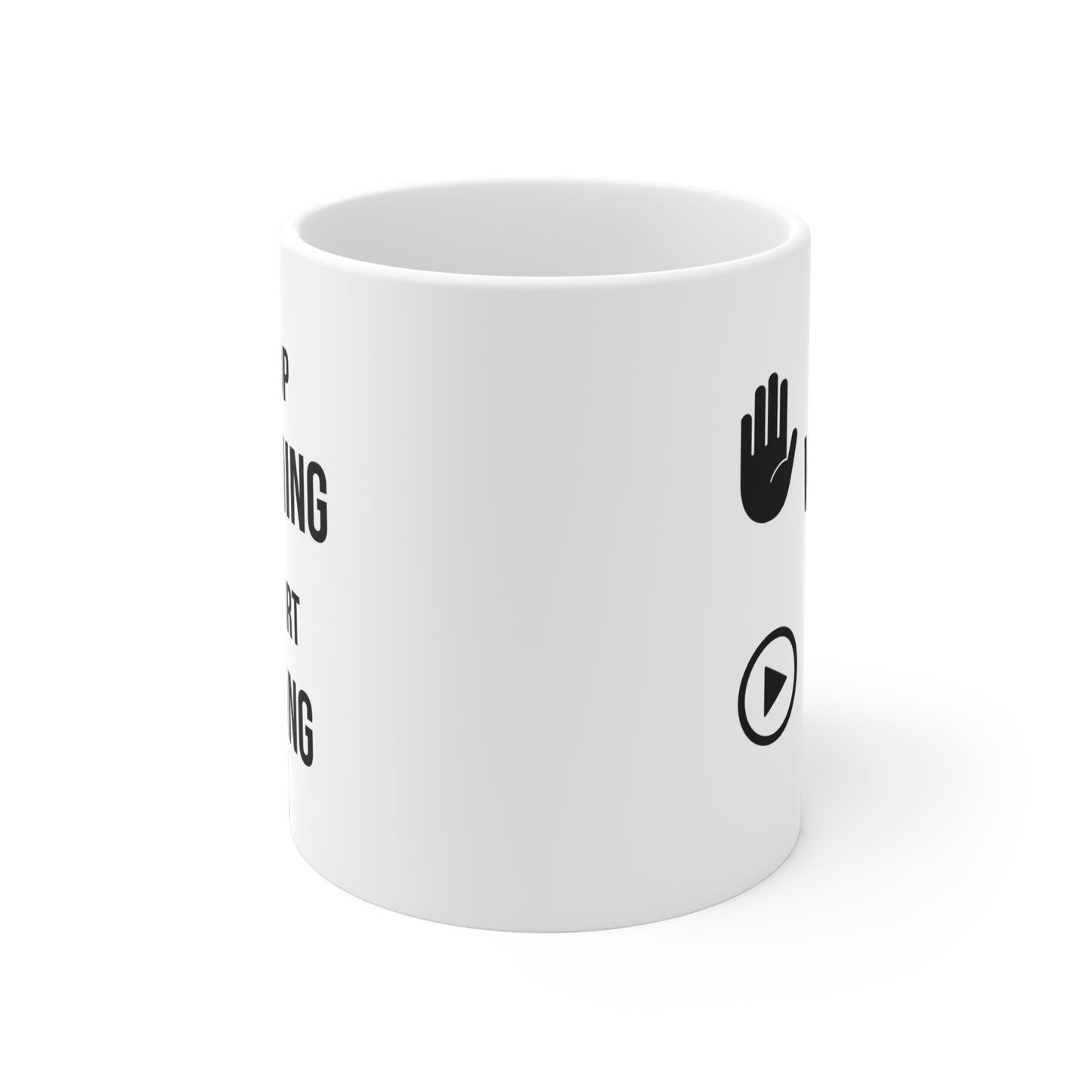 Stop Wishing Start Doing (5) - White Motivation Mug (CAD)