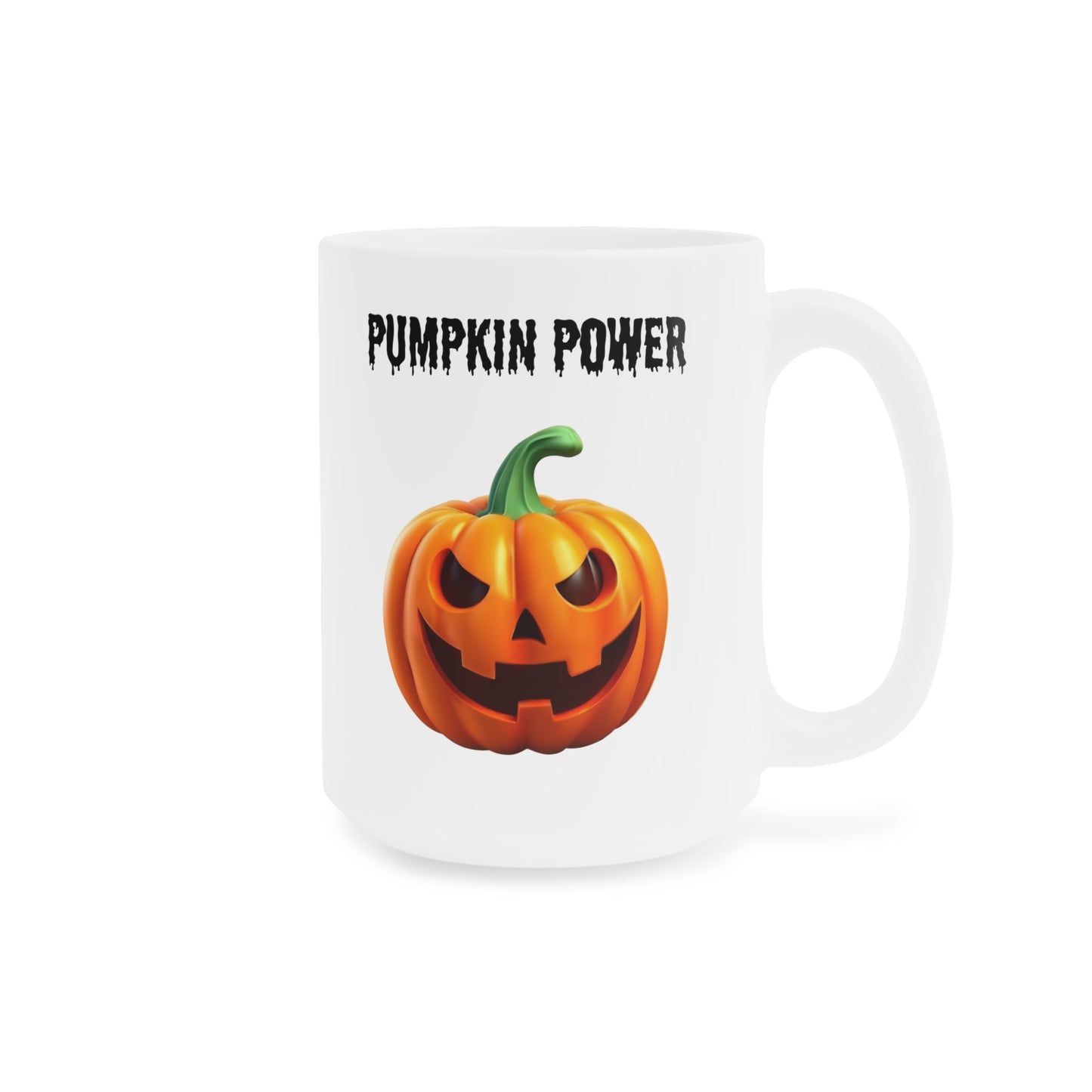 Pumpkin power (1) - White Halloween Mug (CAD)