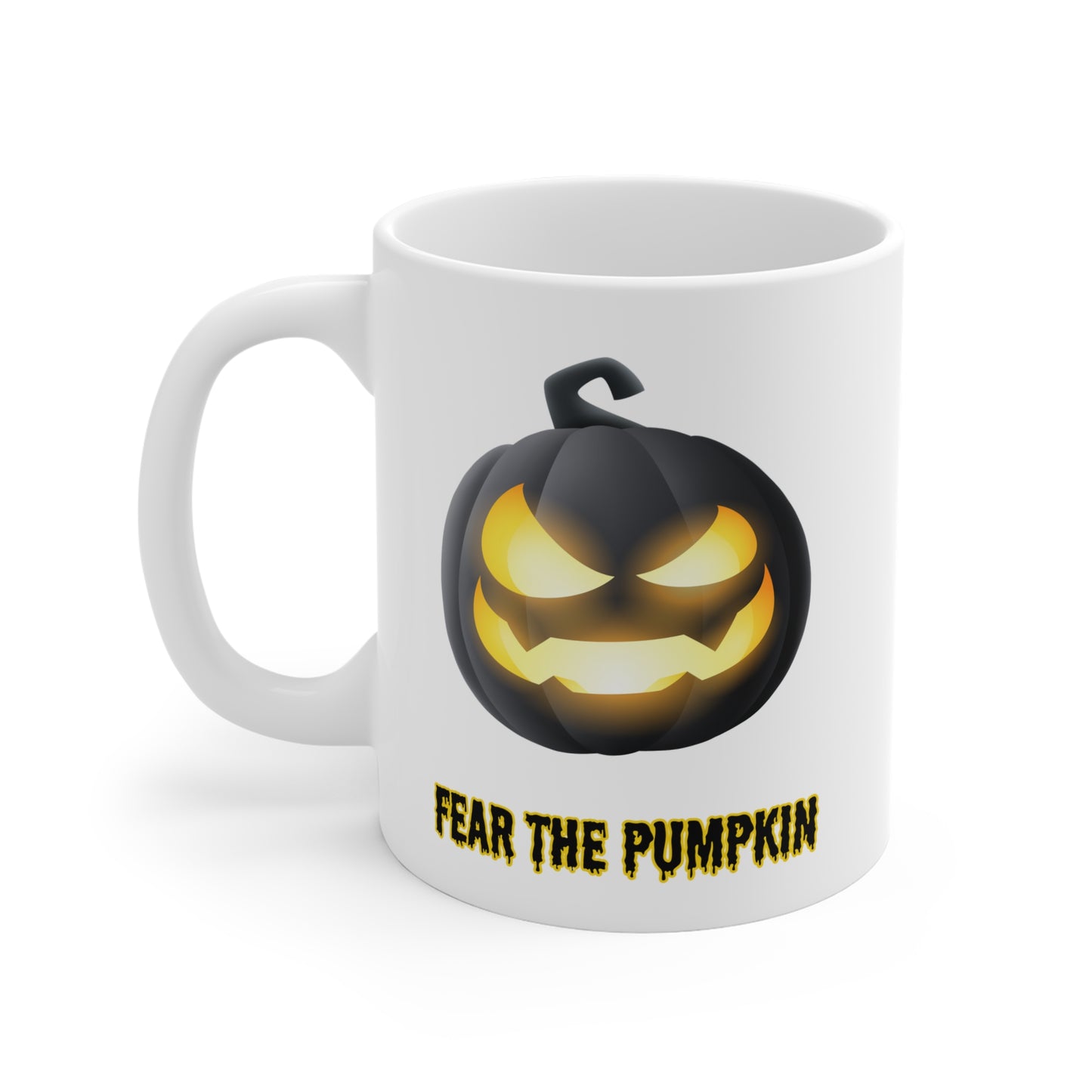 Fear de pumpkin (1) - White Halloween Mug (CAD)